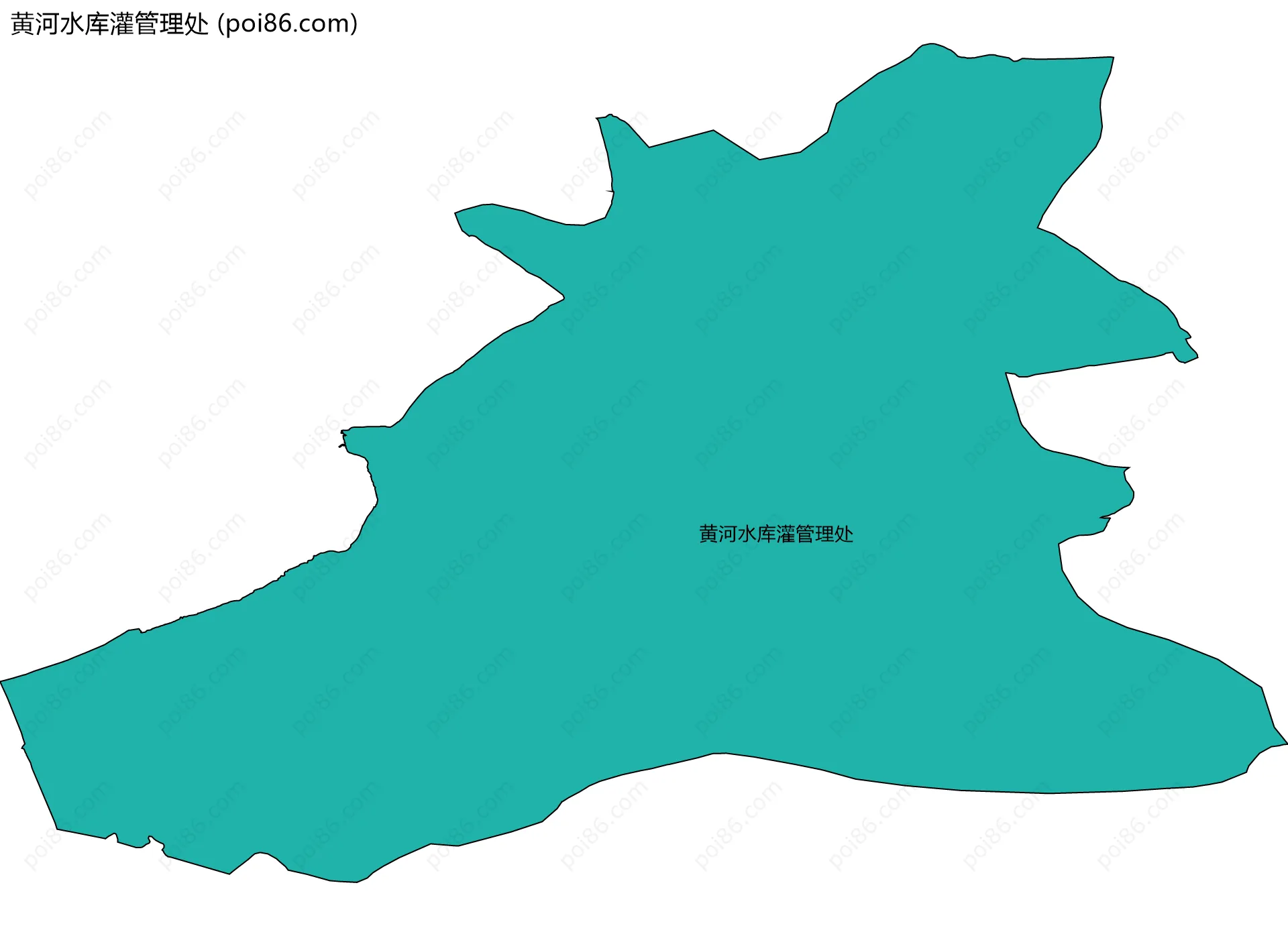 黄河水库灌管理处边界地图