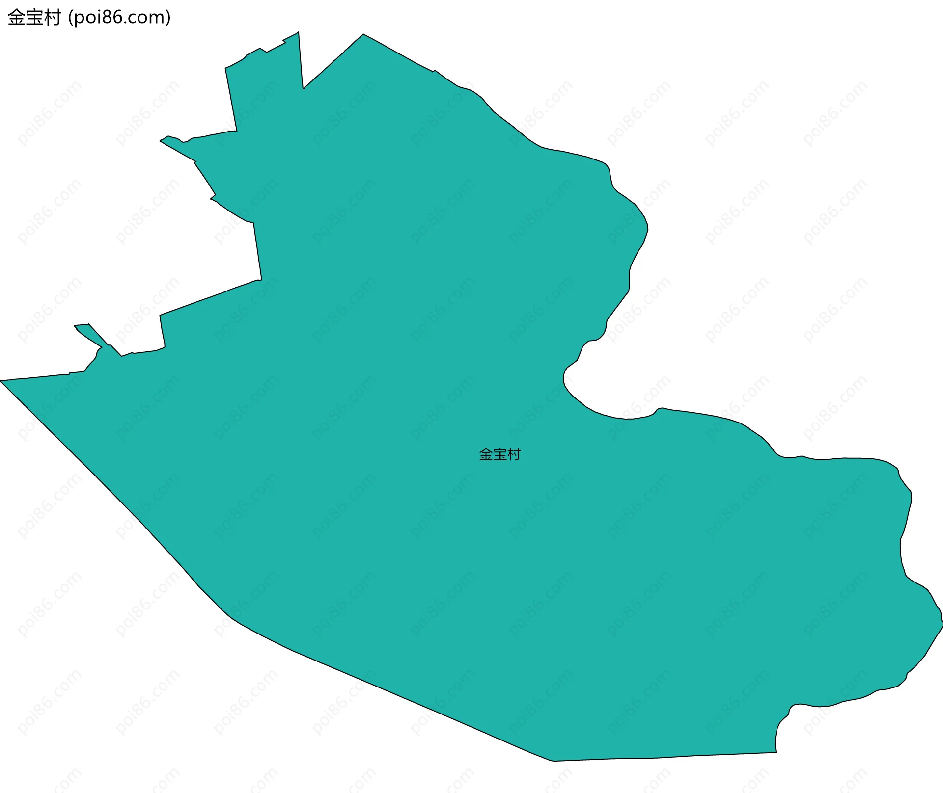 金宝村边界地图