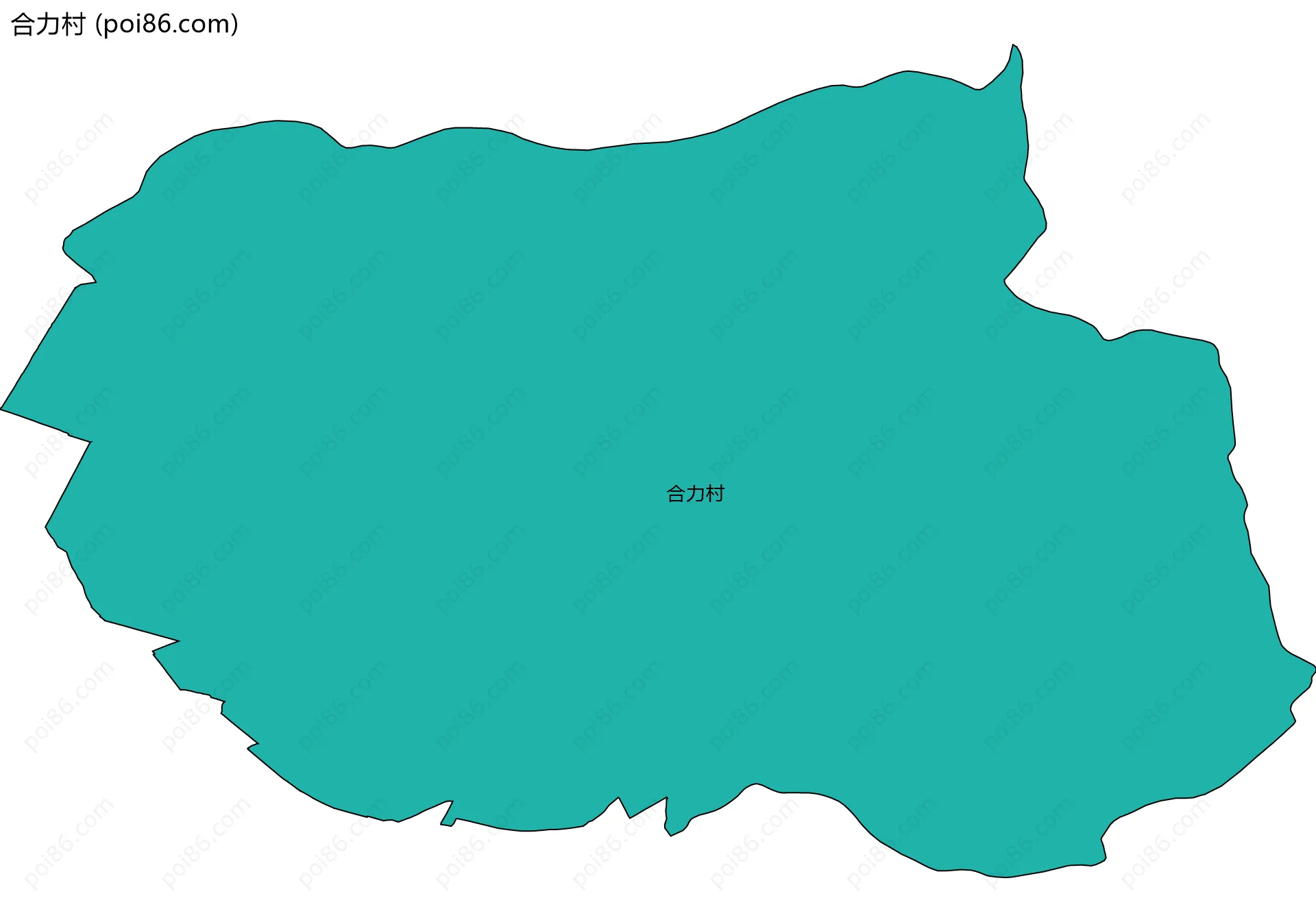 合力村边界地图