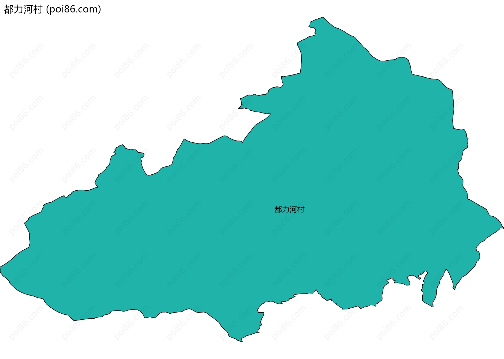 都力河村边界地图