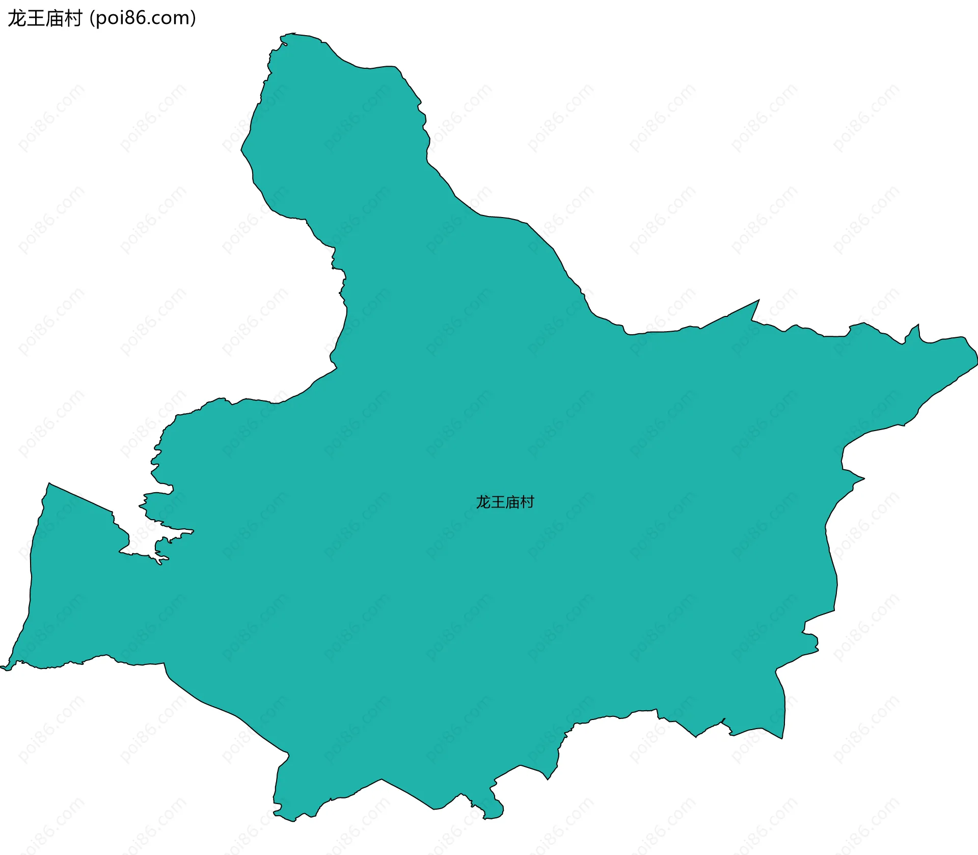 龙王庙村边界地图