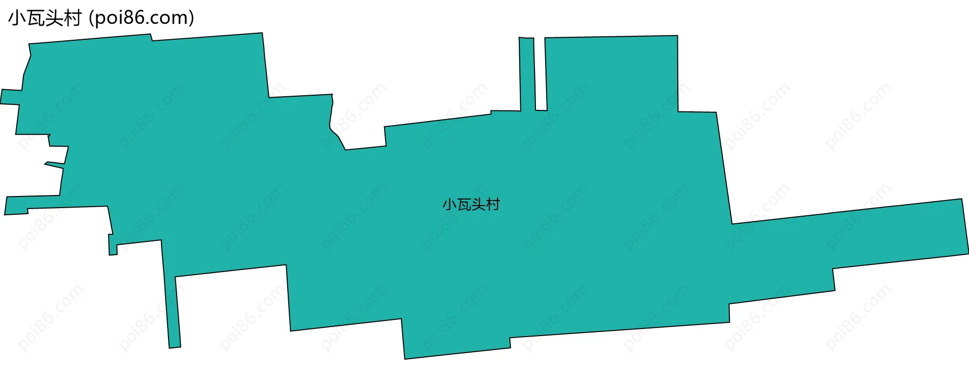 小瓦头村边界地图