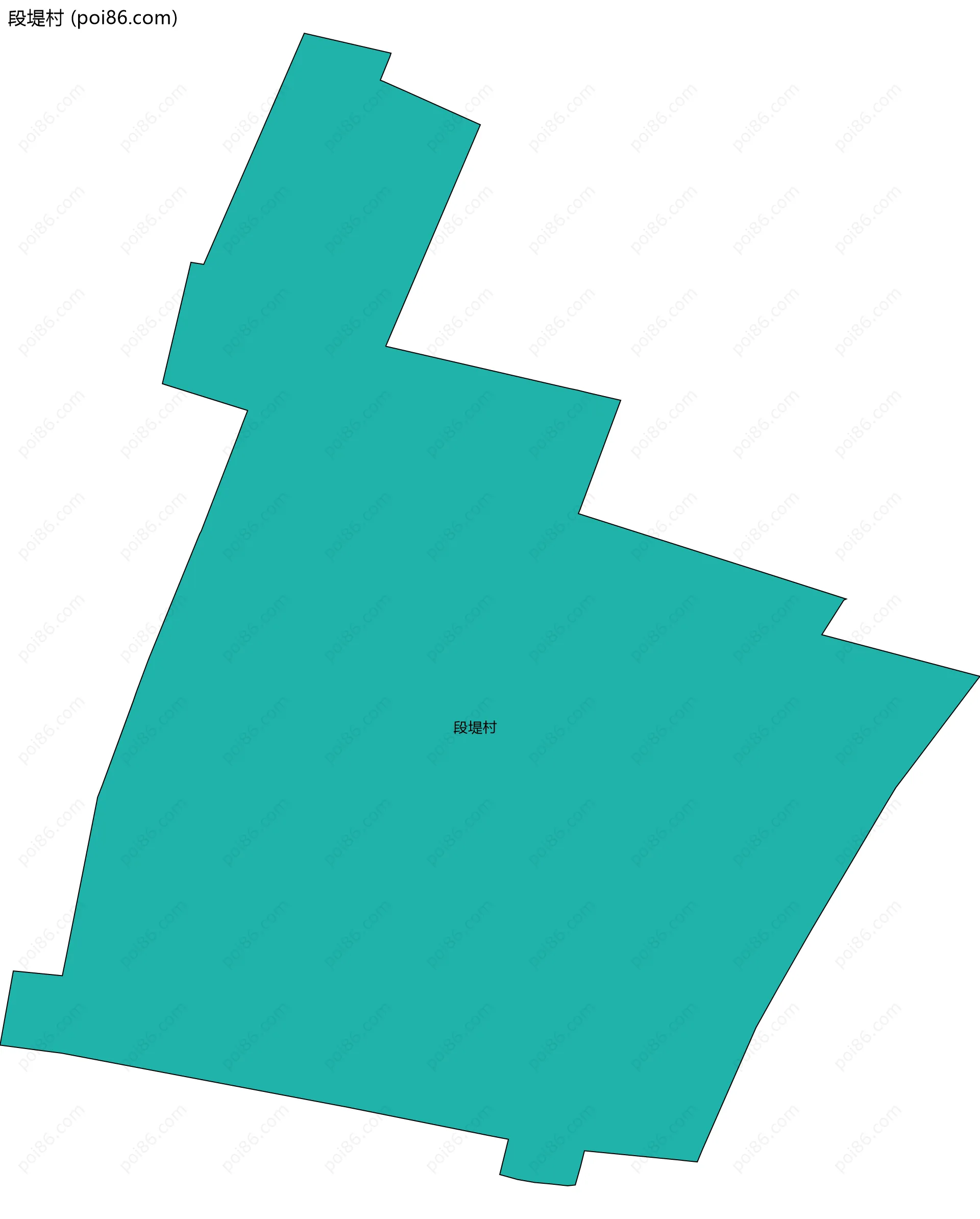 段堤村边界地图