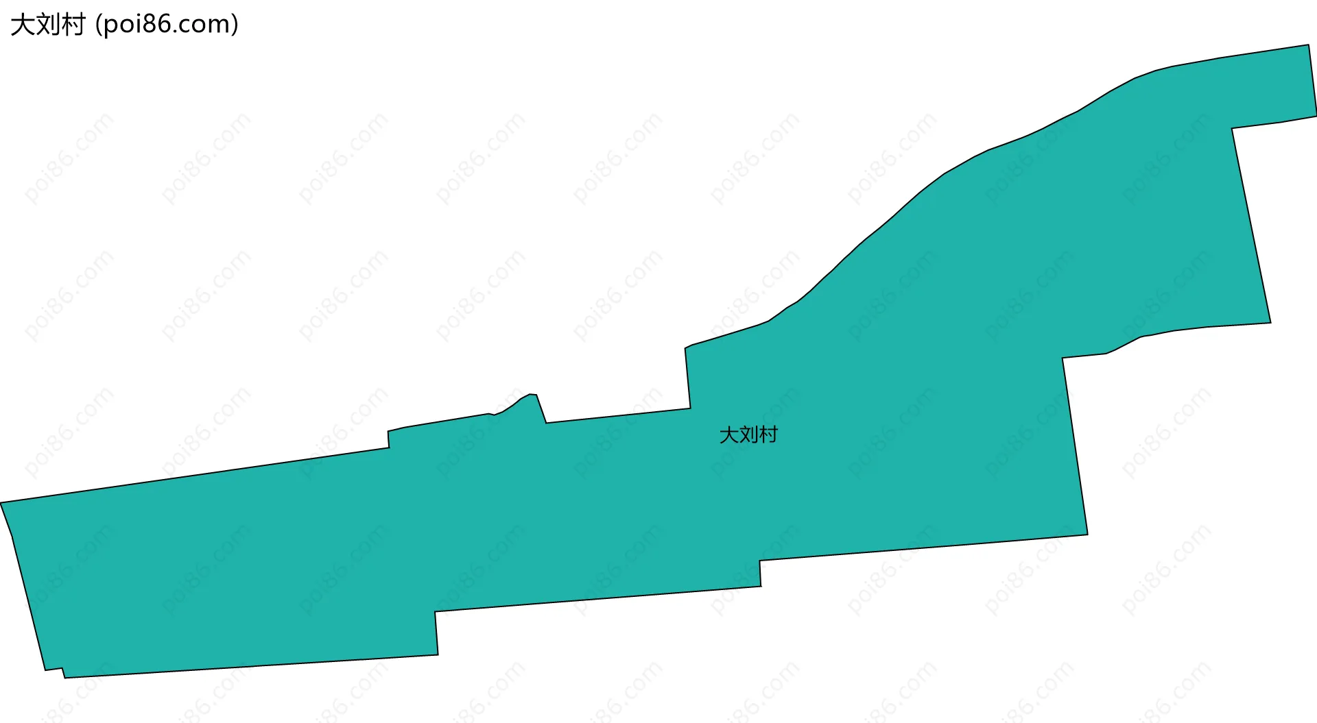 大刘村边界地图