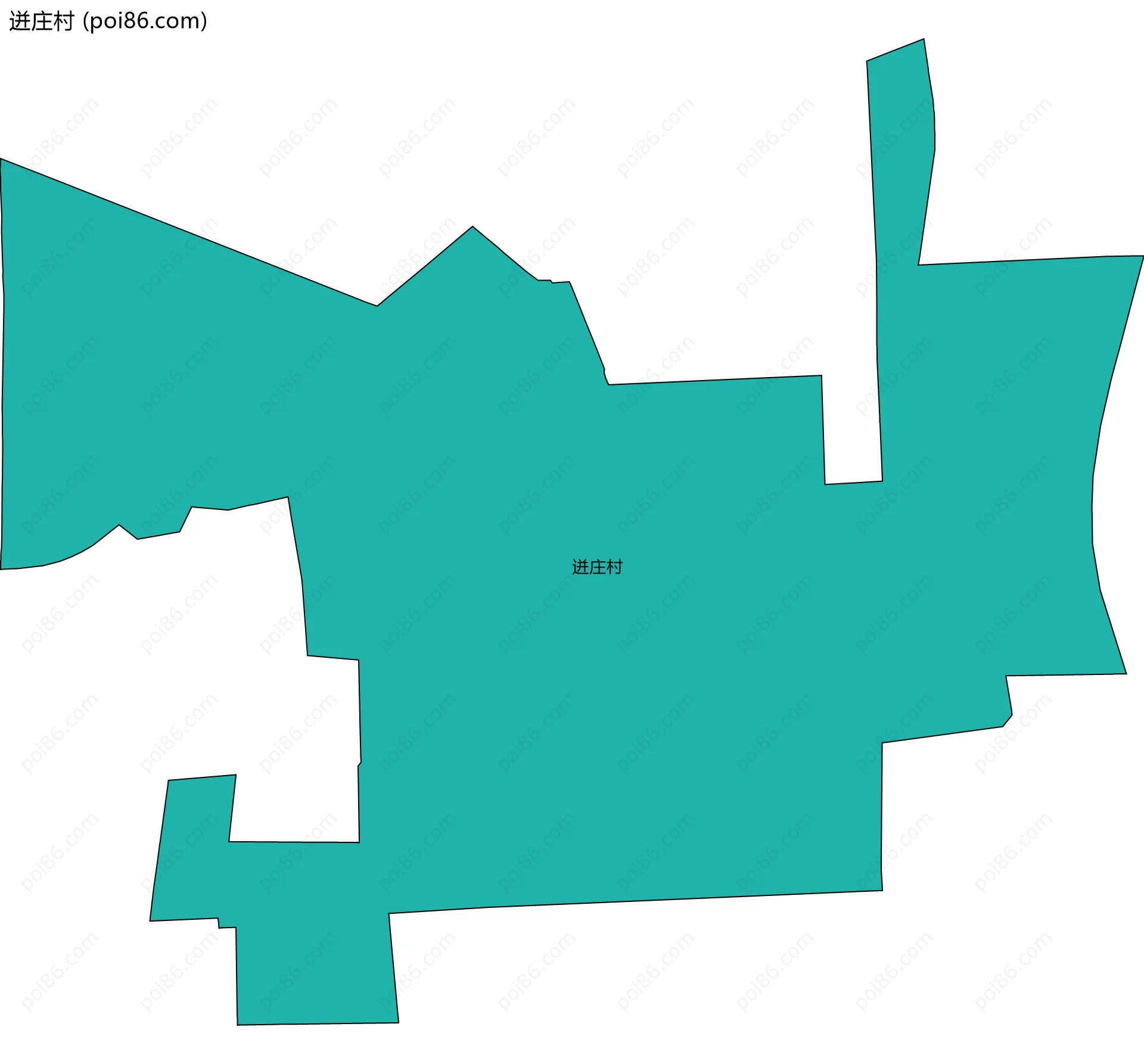 迸庄村边界地图