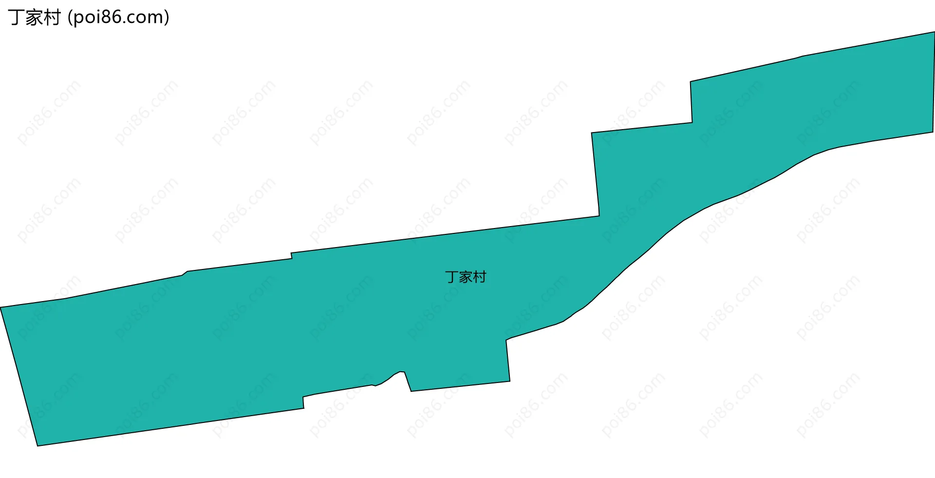 丁家村边界地图