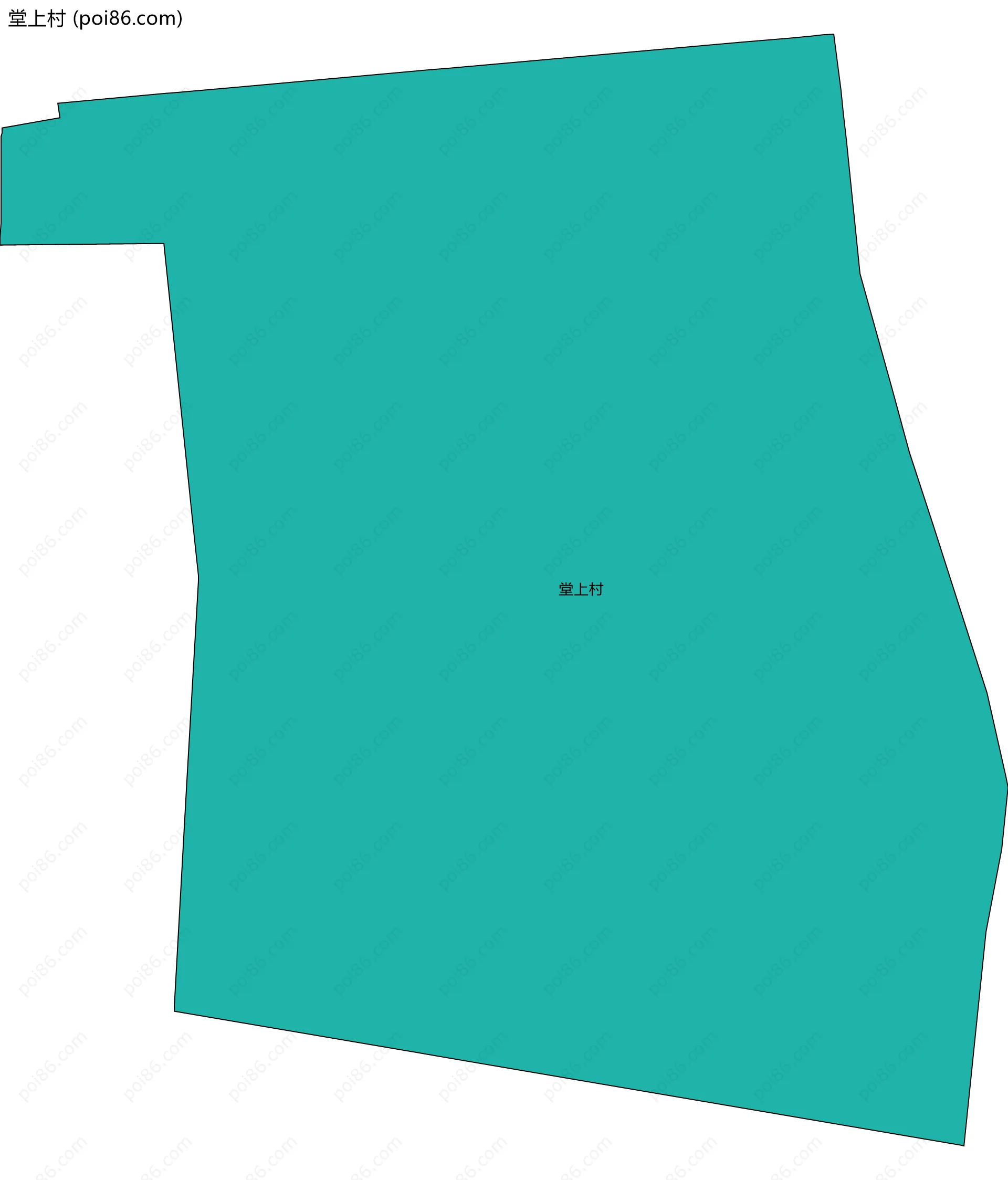 堂上村边界地图