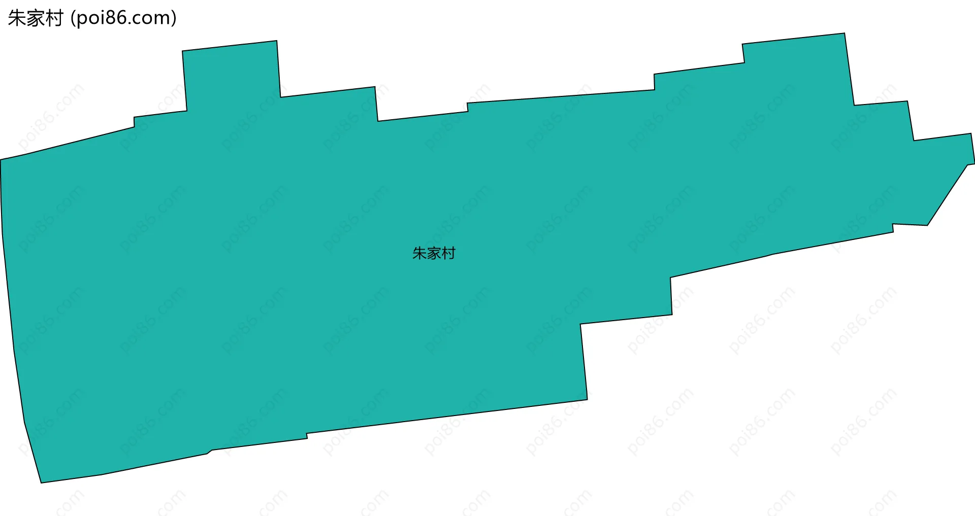 朱家村边界地图