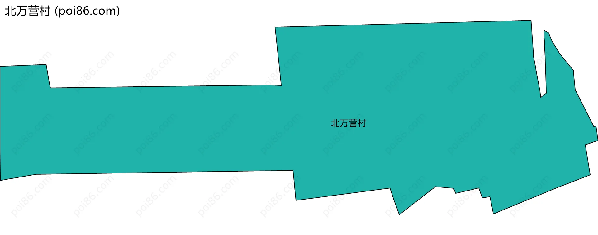 北万营村边界地图