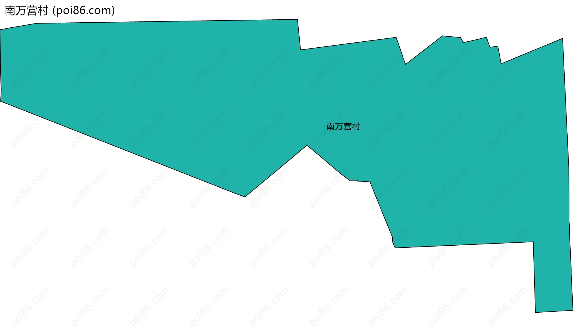 南万营村边界地图