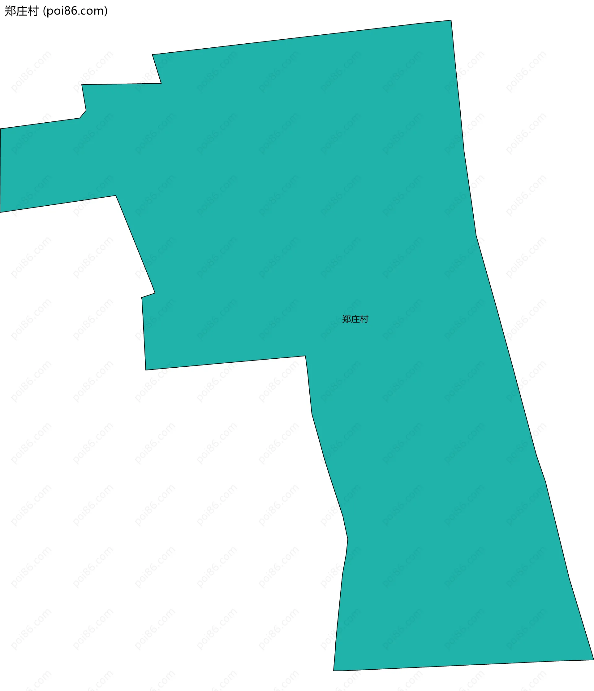 郑庄村边界地图