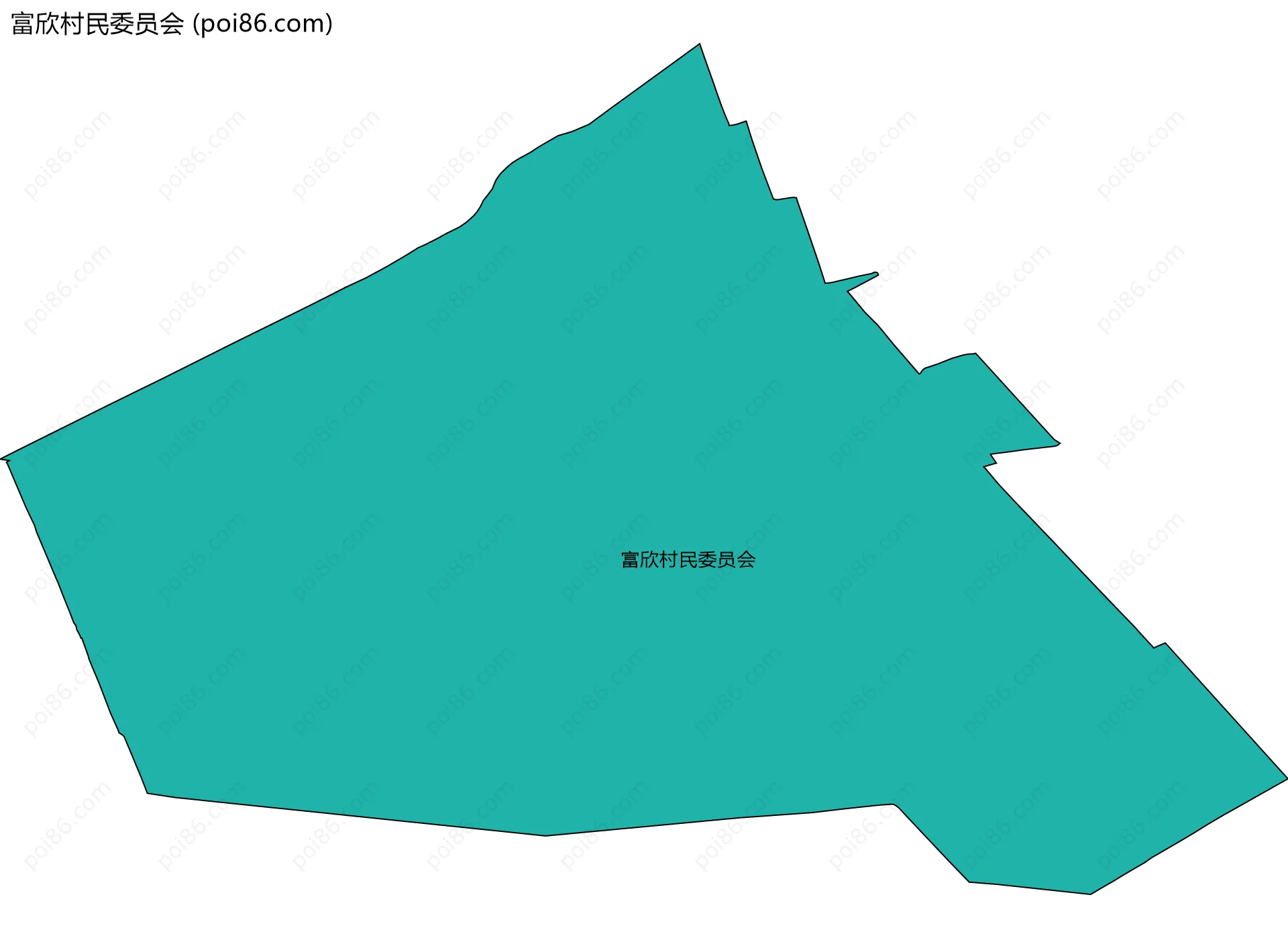 富欣村民委员会边界地图