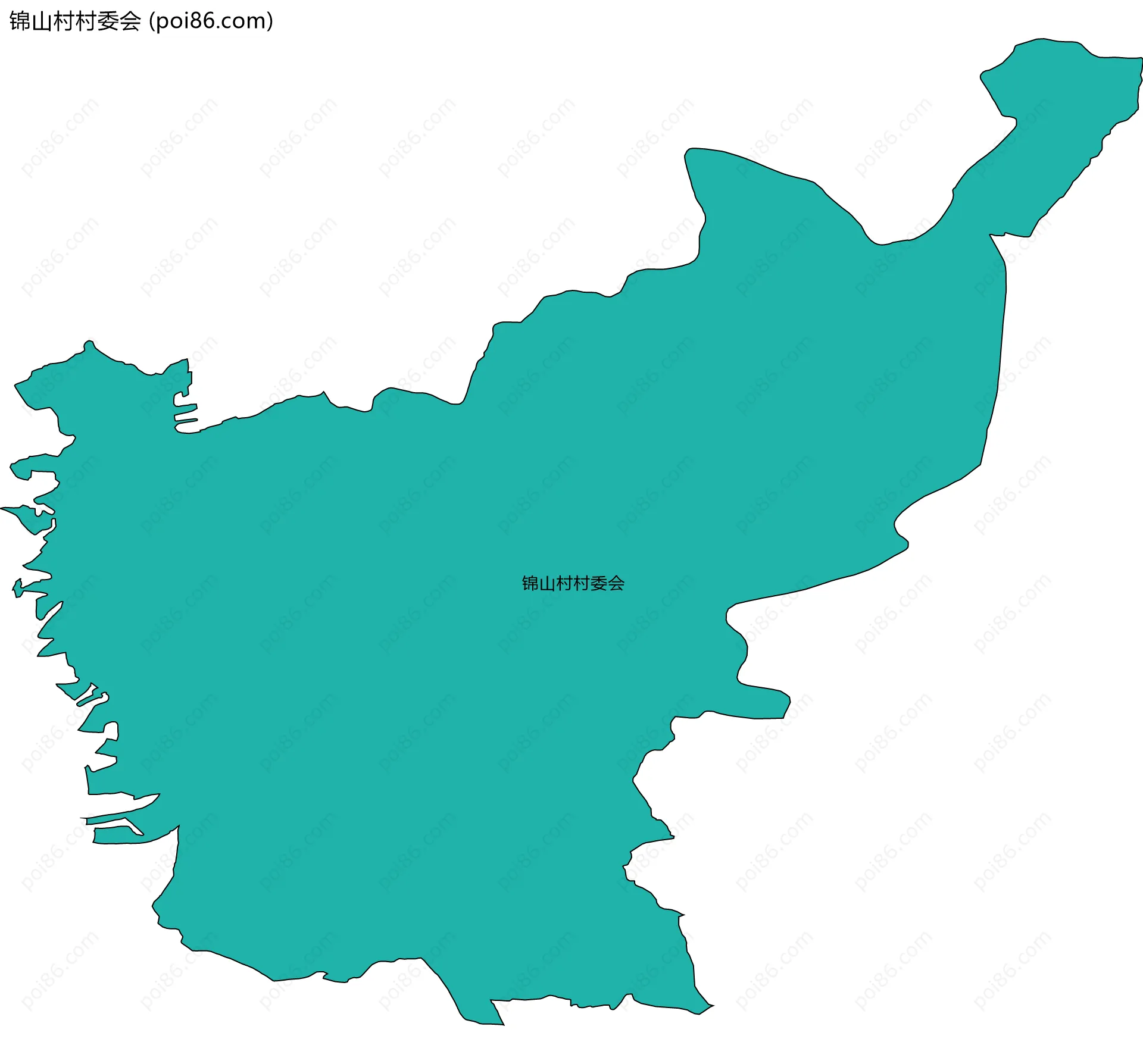 锦山村村委会边界地图
