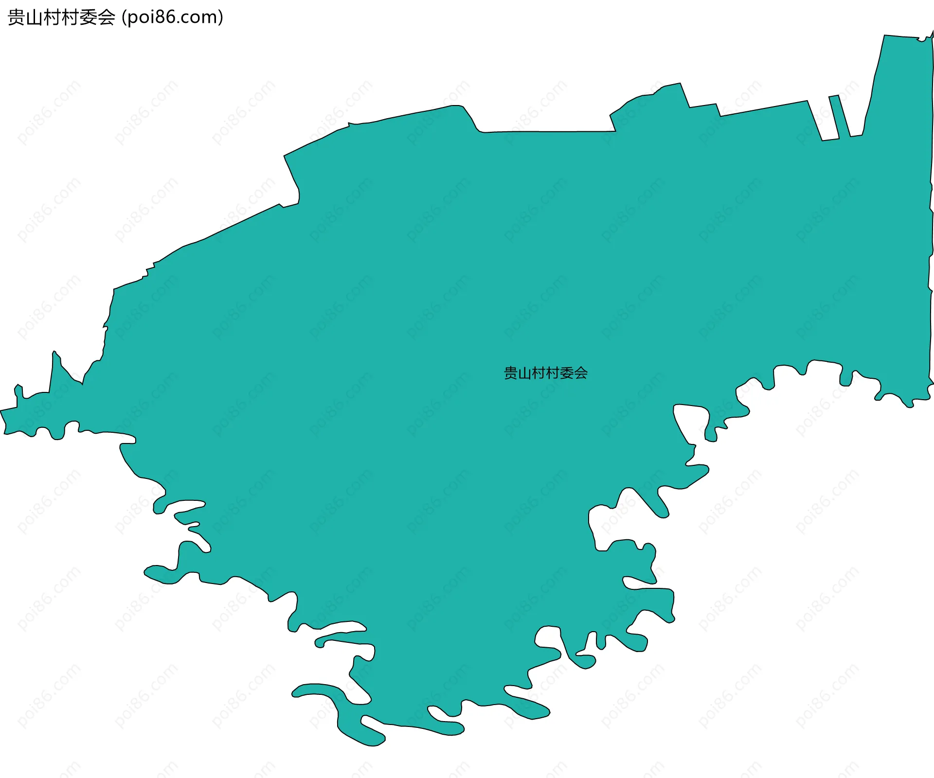 贵山村村委会边界地图