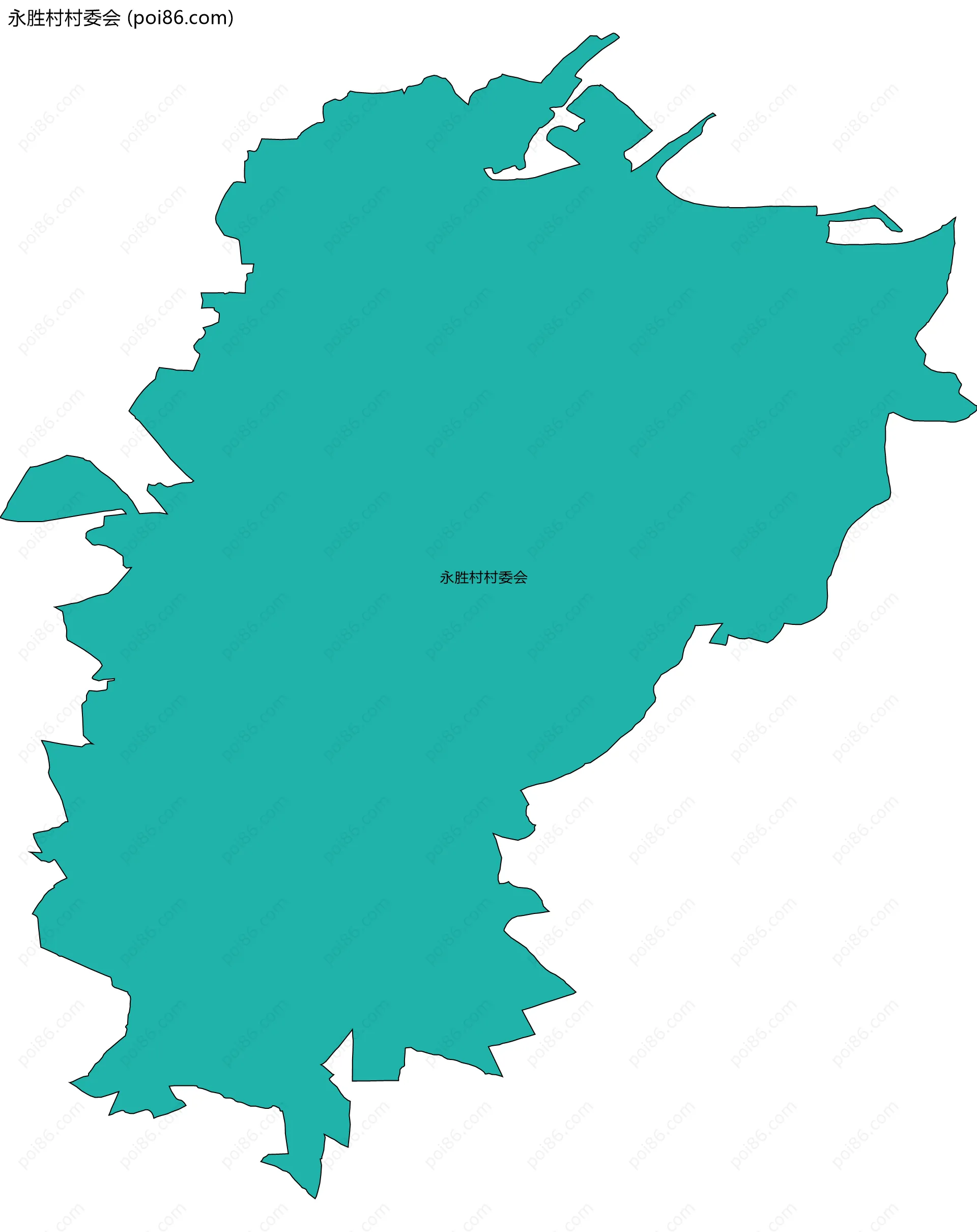 永胜村村委会边界地图