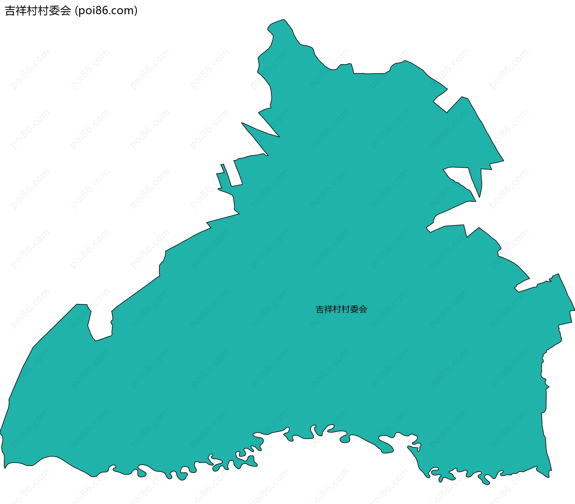 吉祥村村委会边界地图