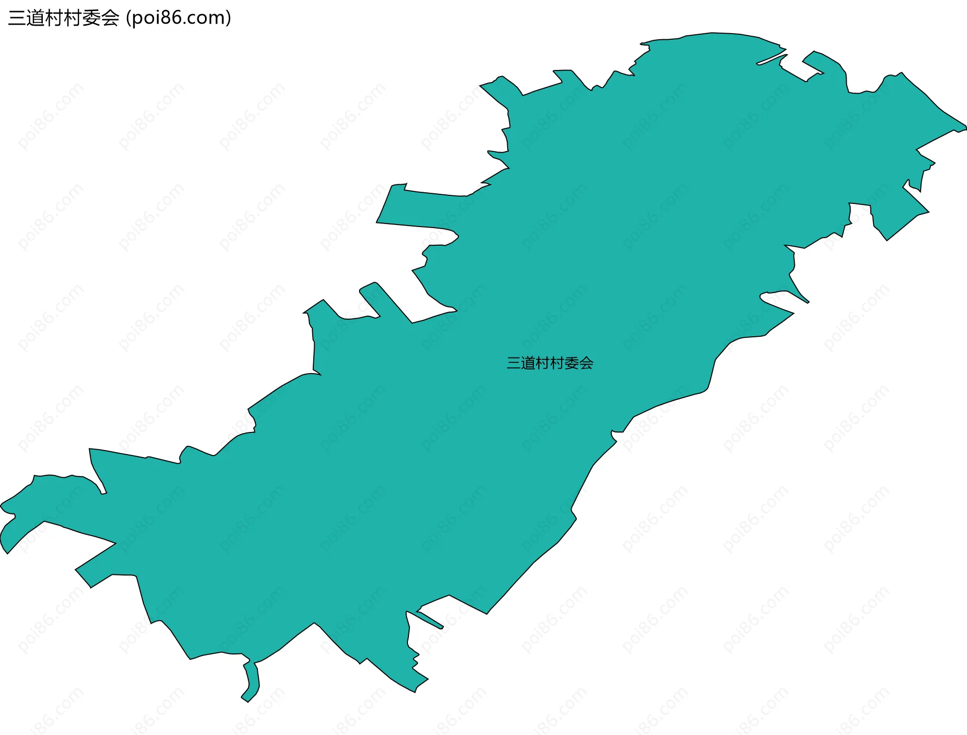 三道村村委会边界地图