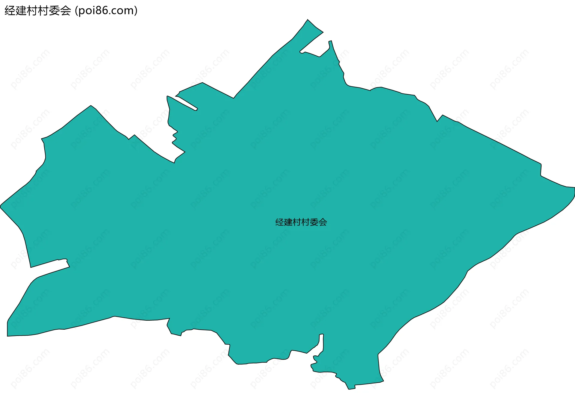 经建村村委会边界地图