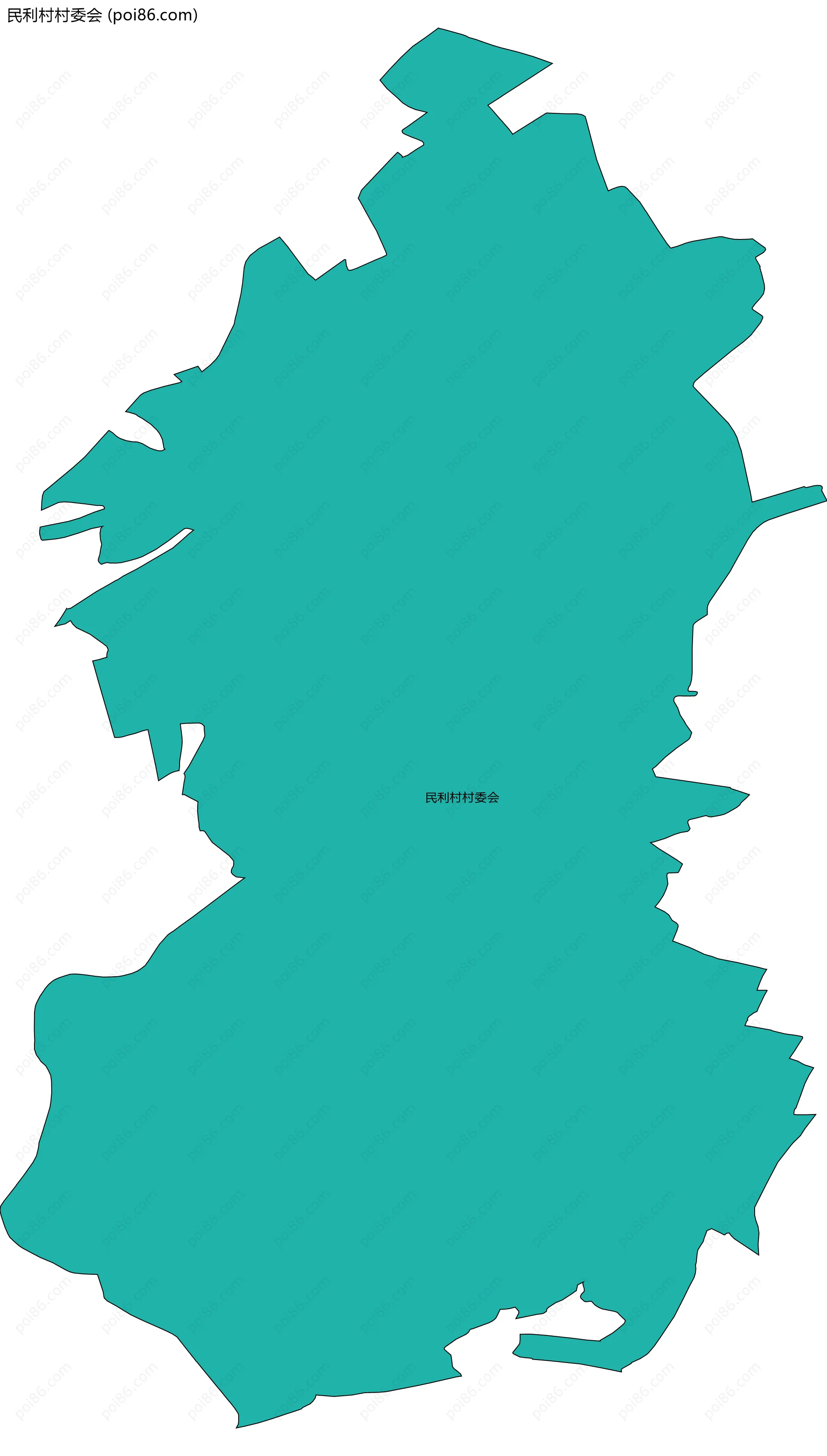 民利村村委会边界地图