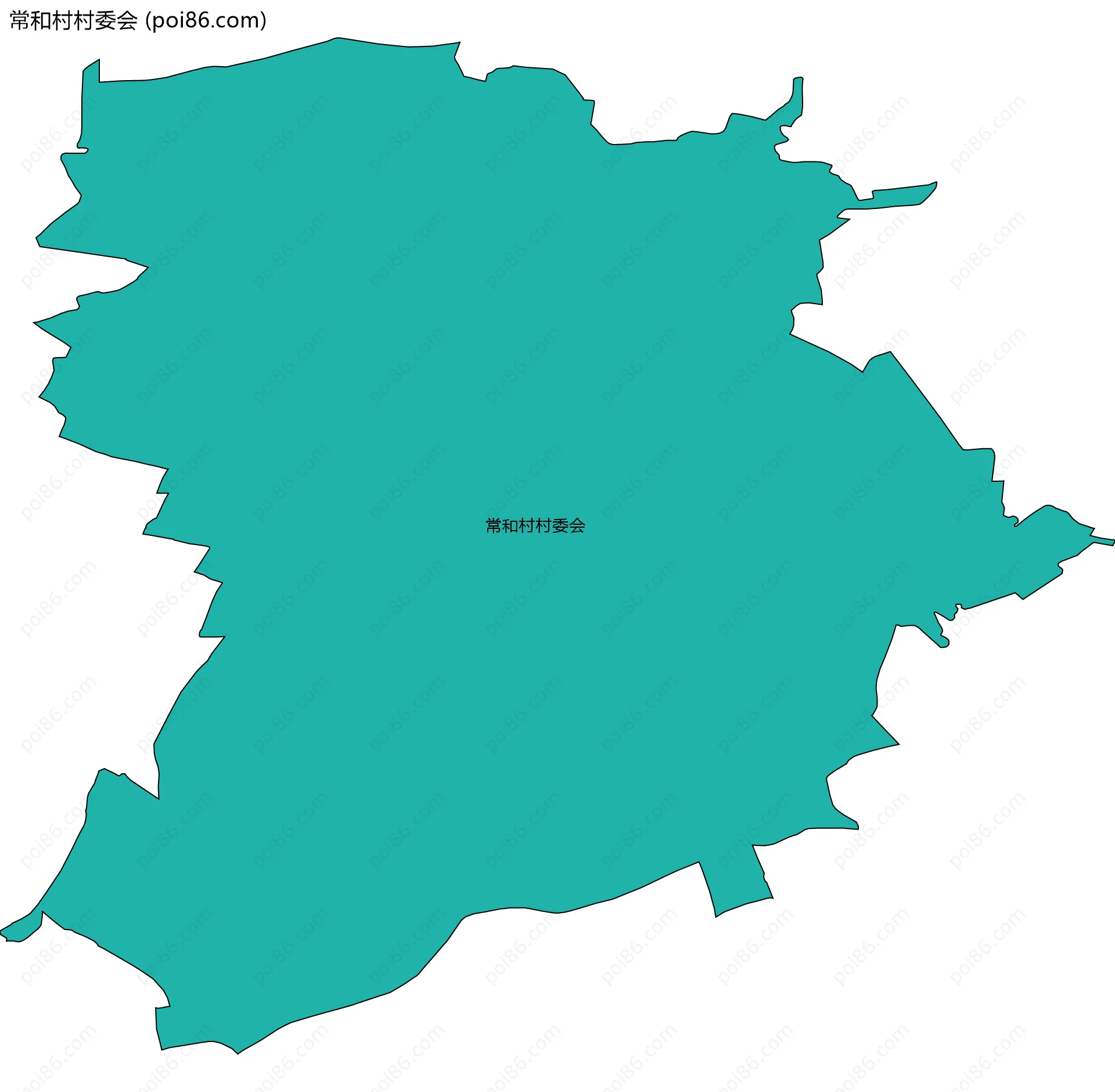 常和村村委会边界地图