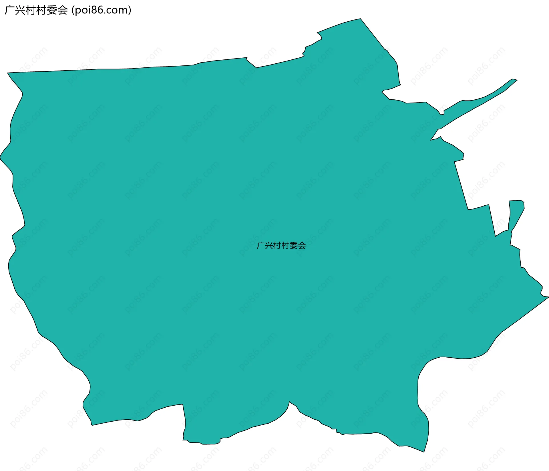 广兴村村委会边界地图