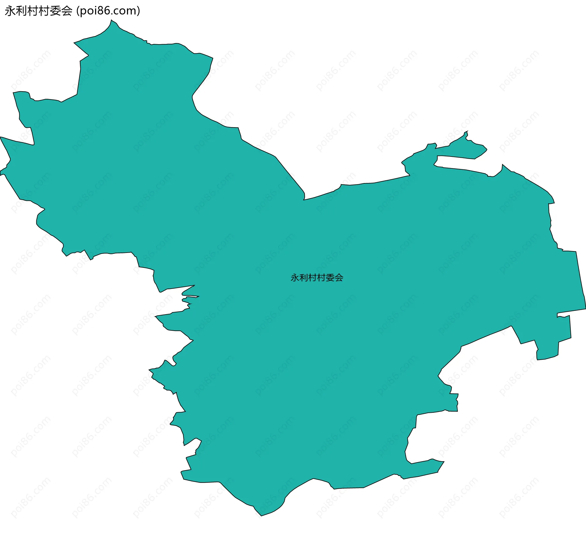 永利村村委会边界地图