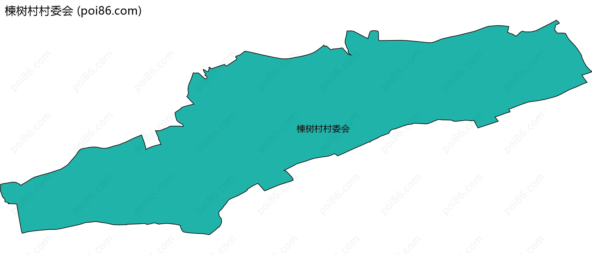 楝树村村委会边界地图