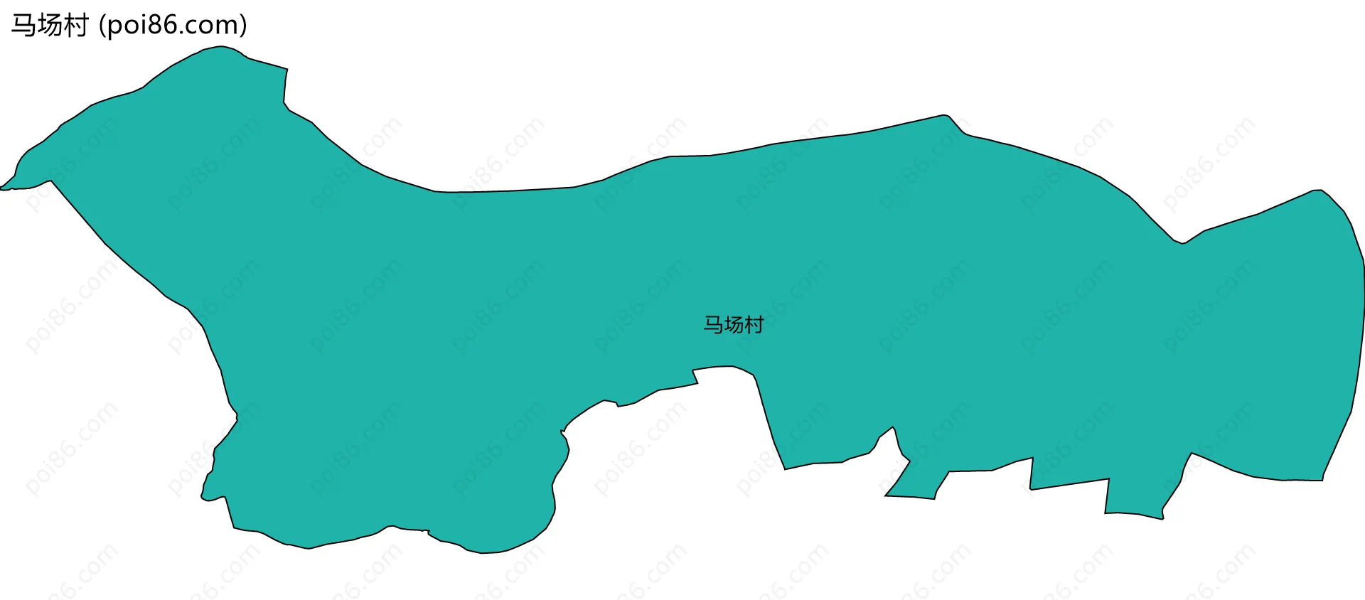 马场村边界地图
