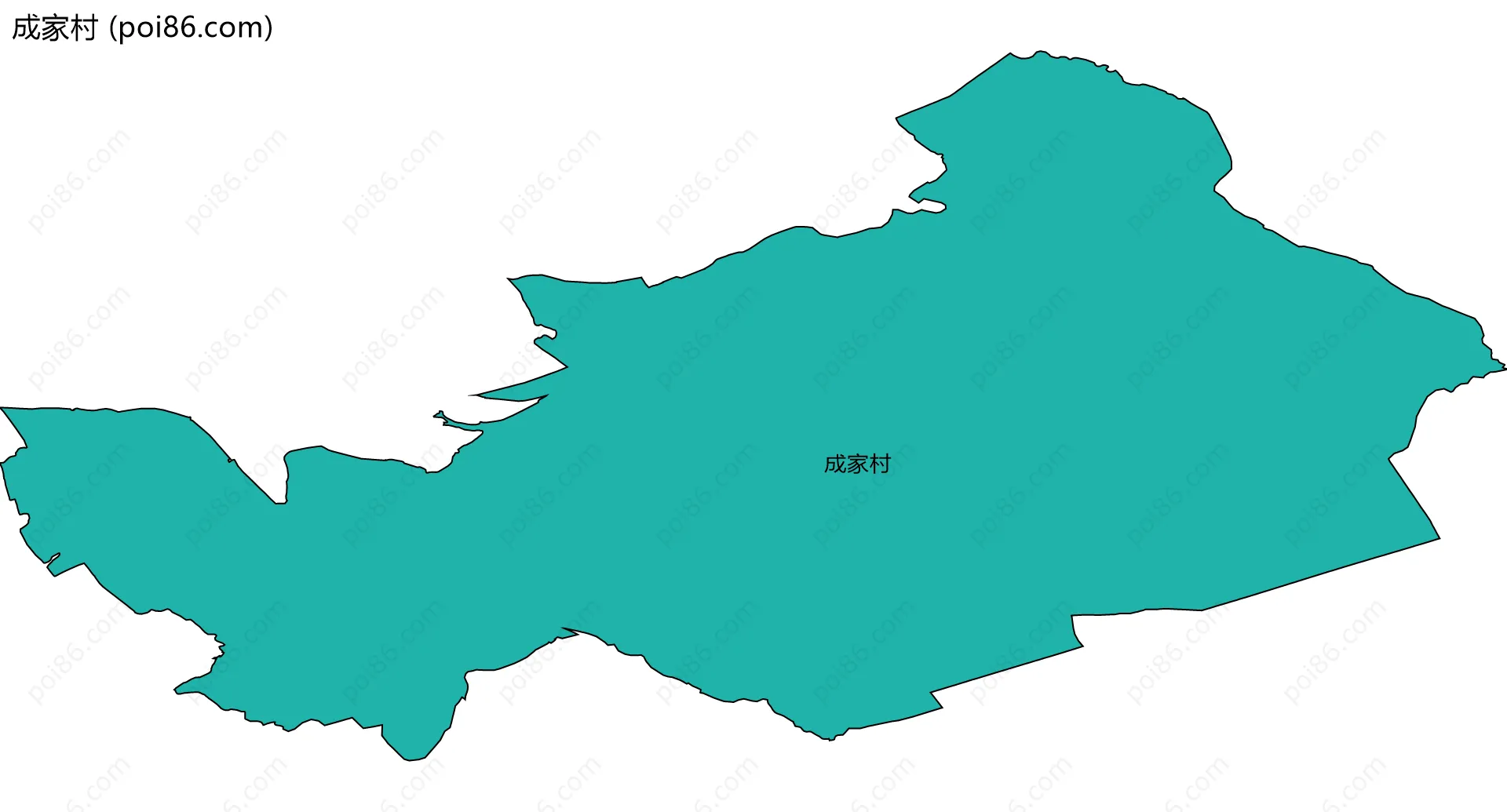 成家村边界地图