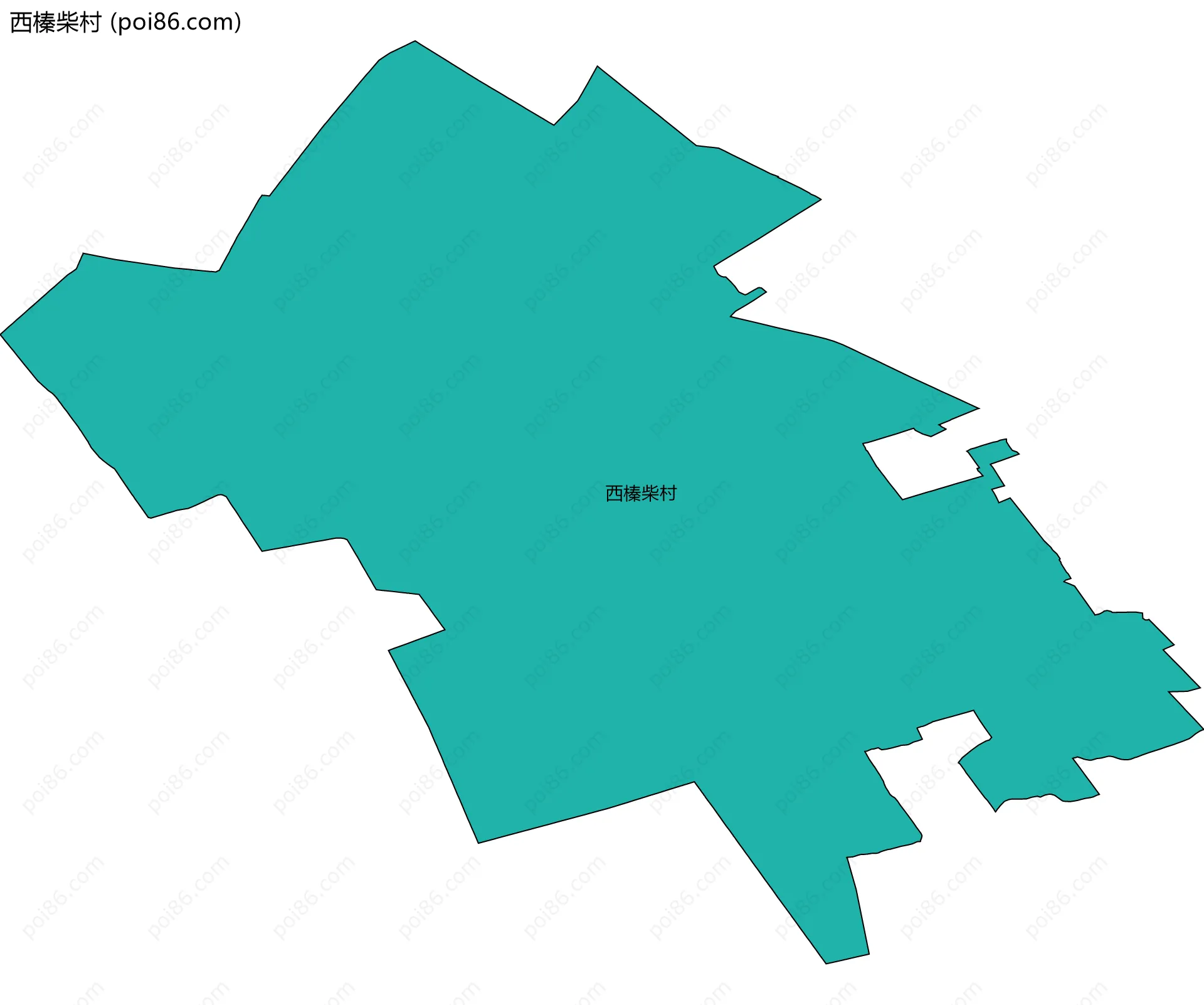 西榛柴村边界地图