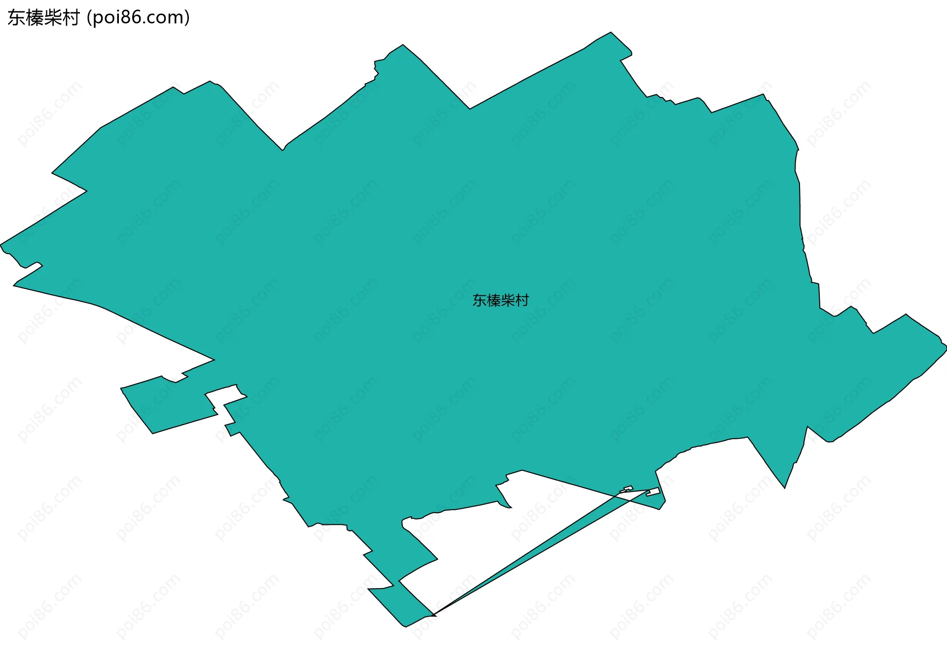 东榛柴村边界地图