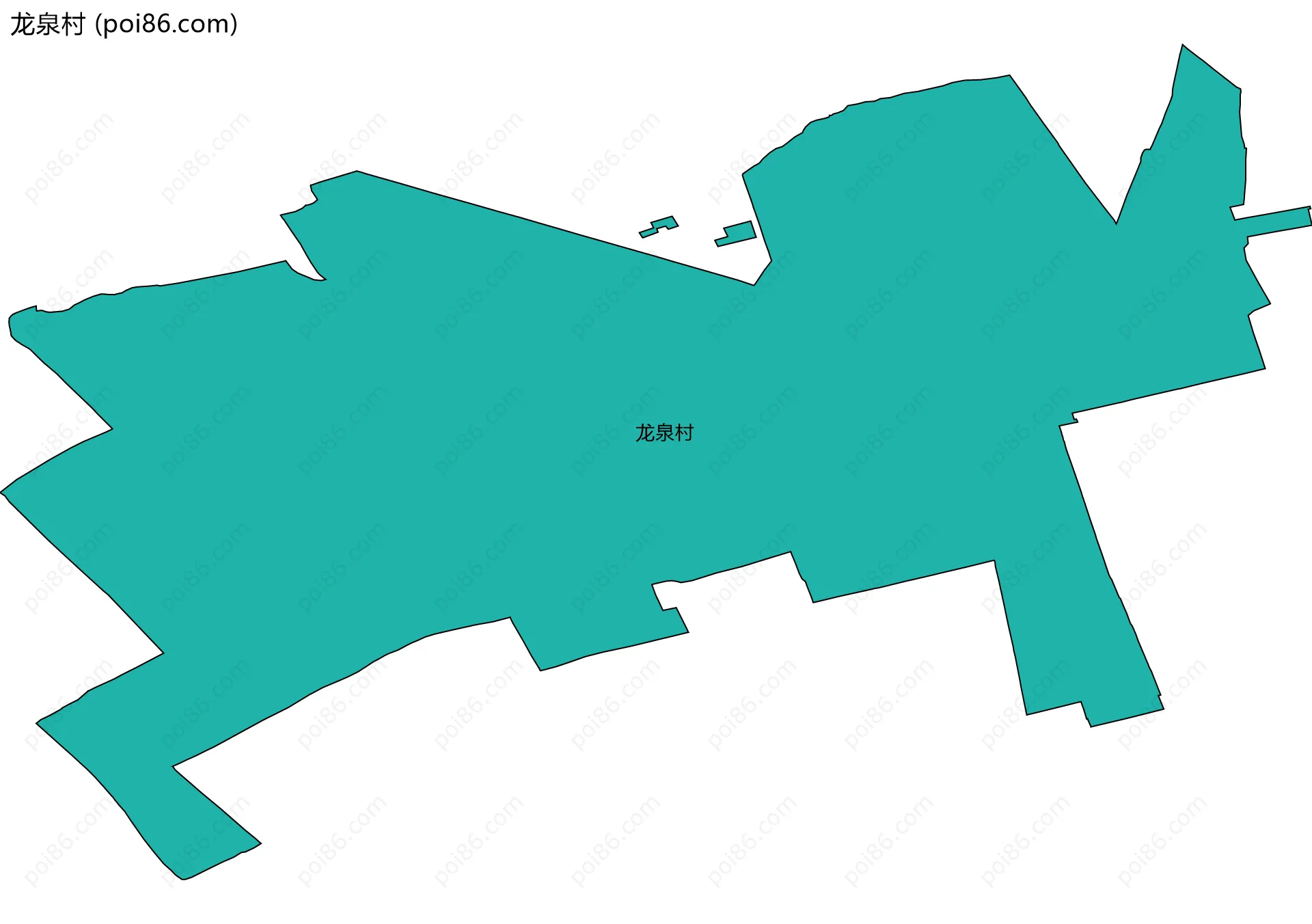 龙泉村边界地图
