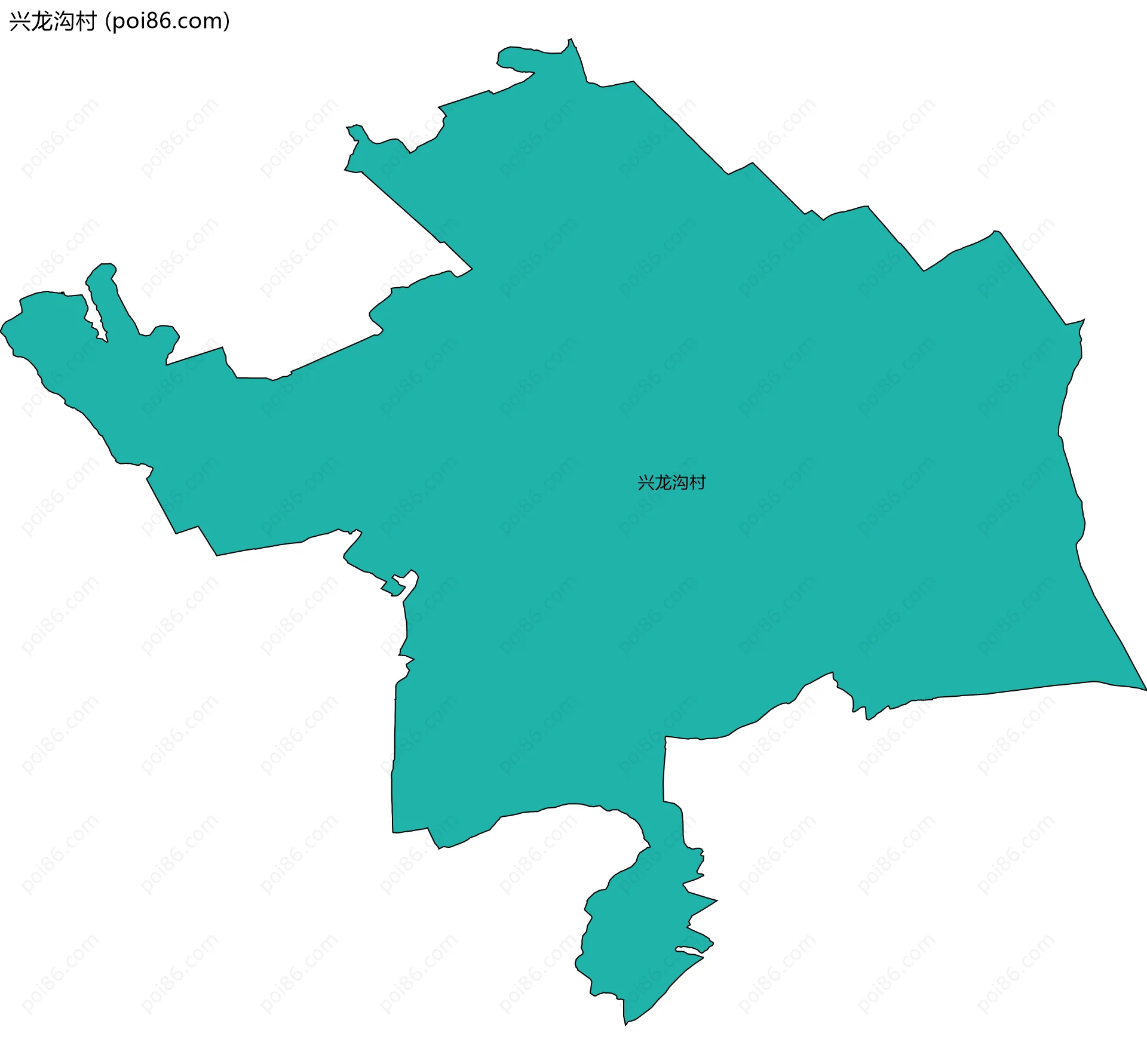 兴龙沟村边界地图