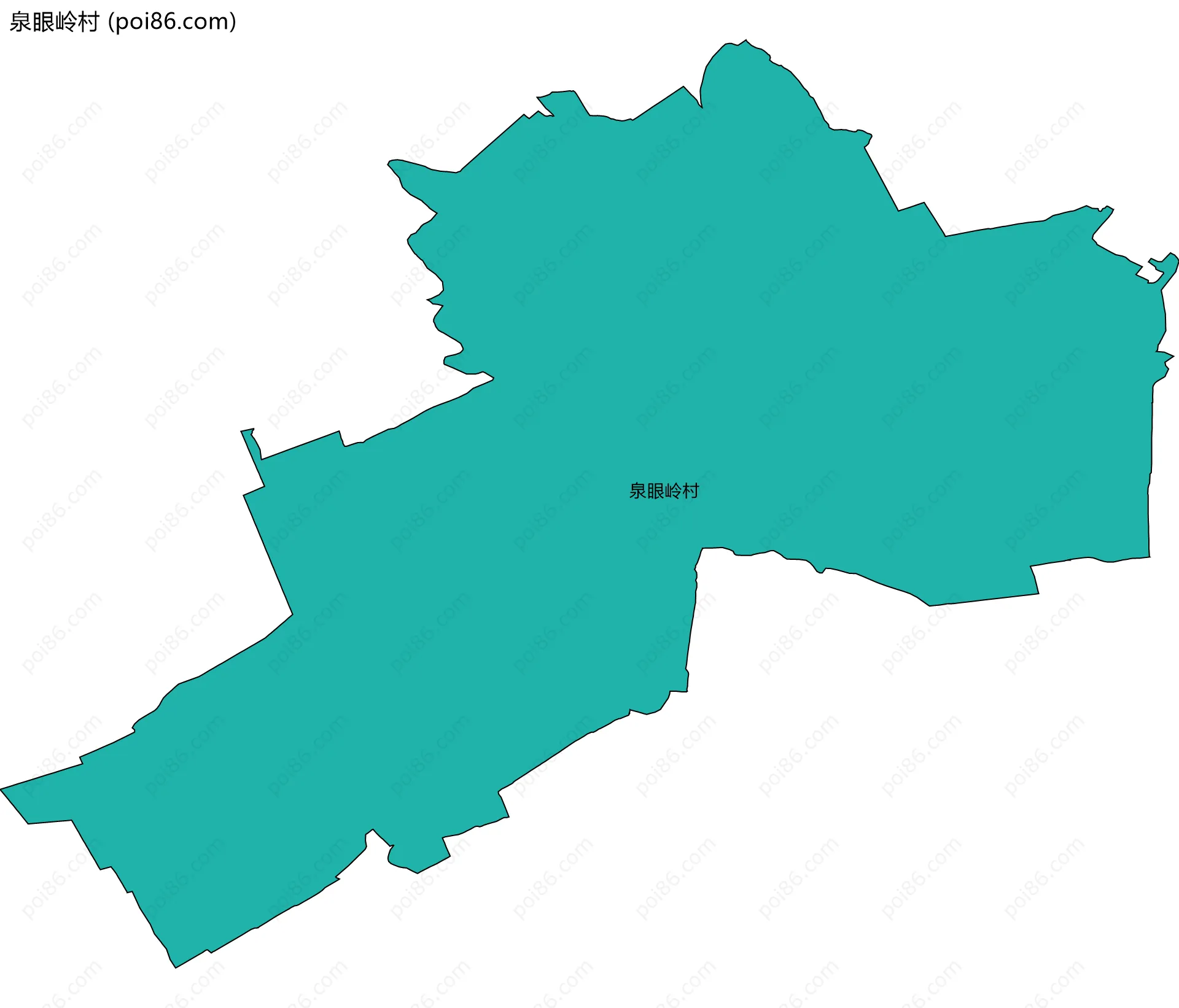泉眼岭村边界地图