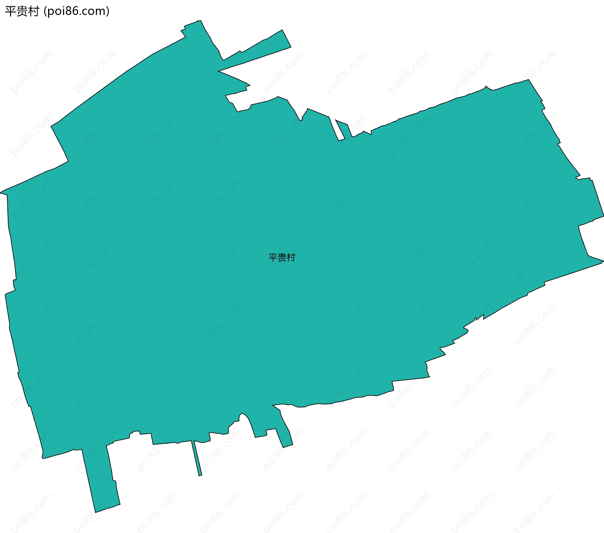 平贵村边界地图
