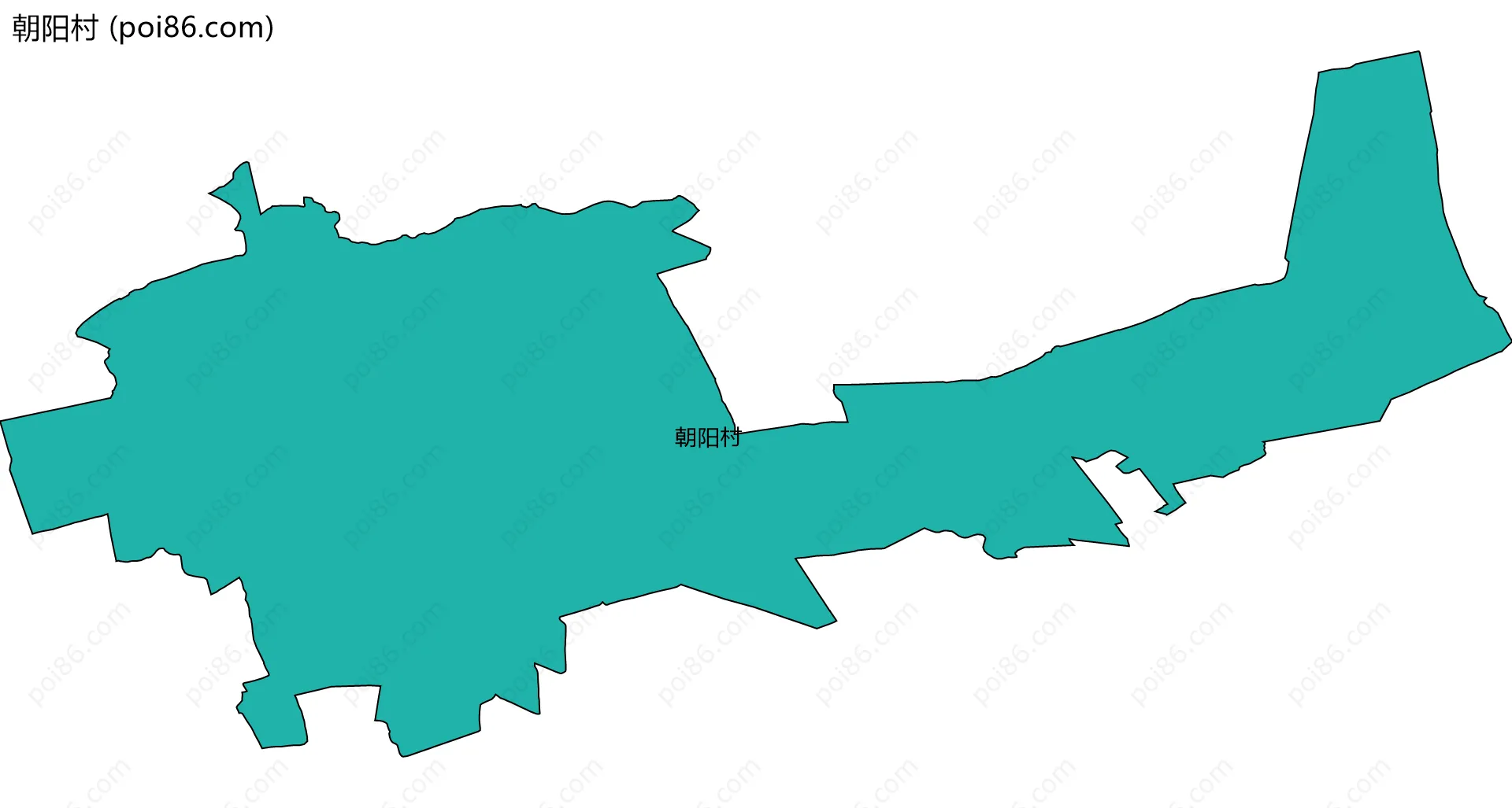 朝阳村边界地图