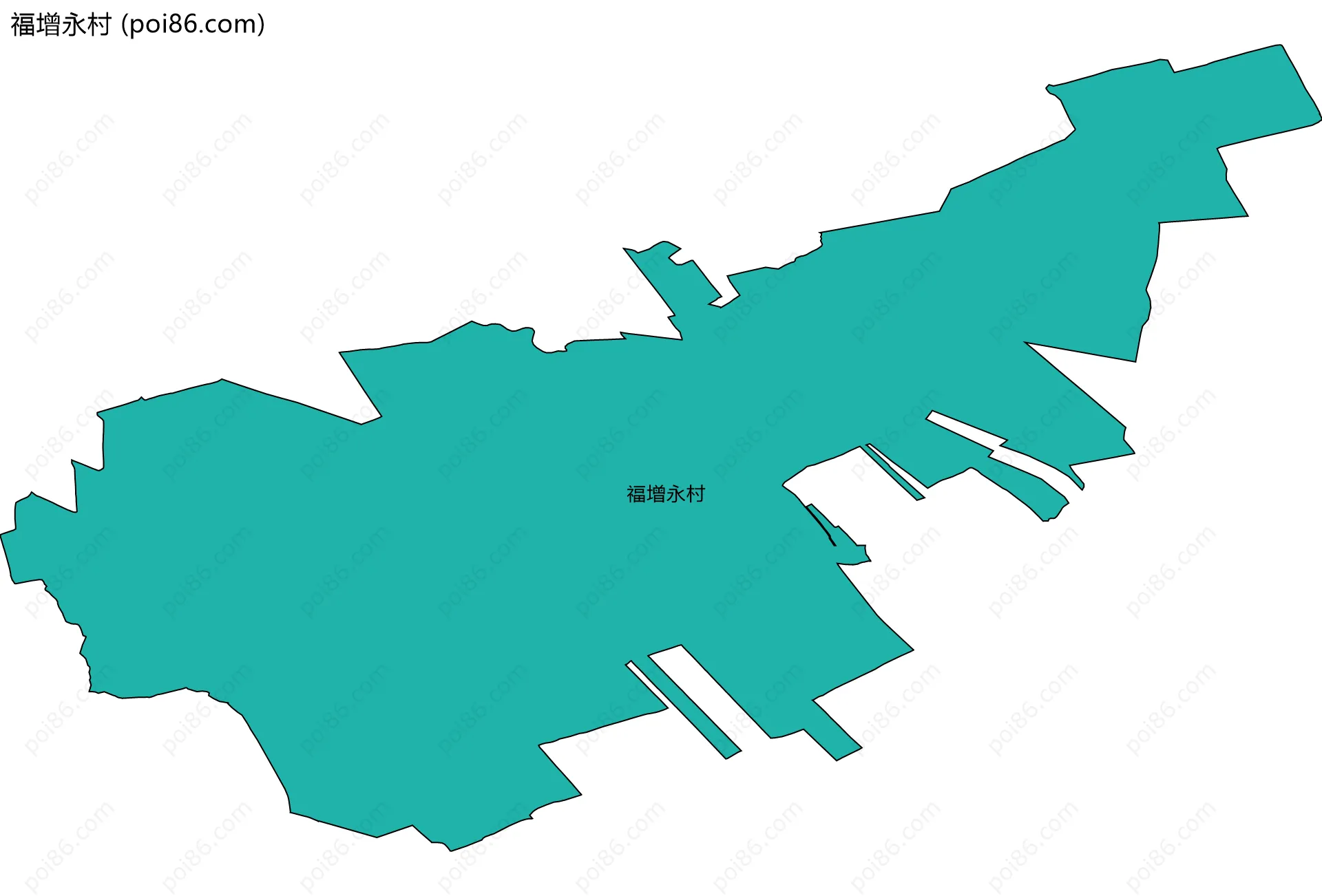 福增永村边界地图