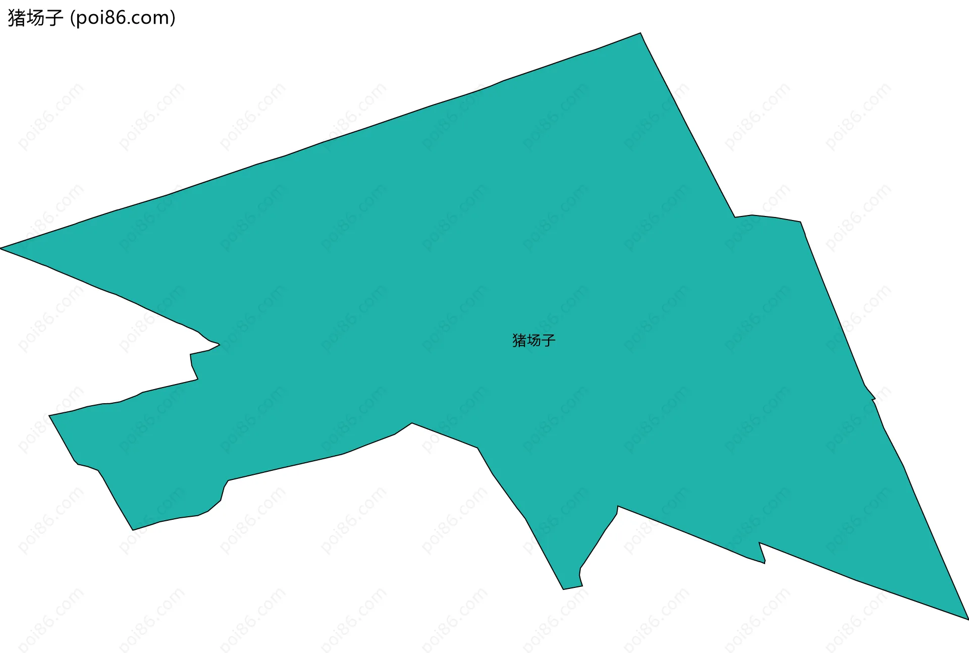 猪场子边界地图