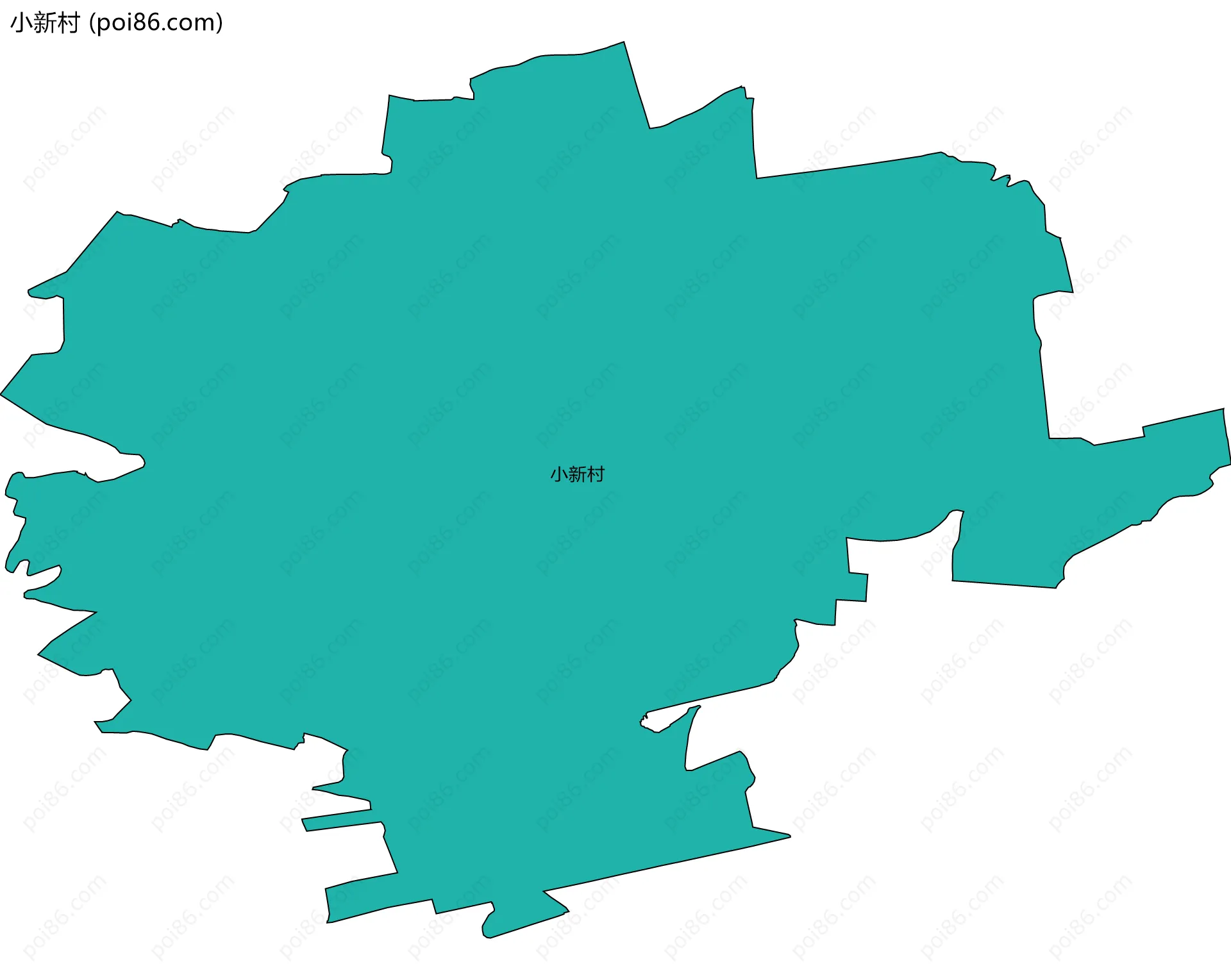 小新村边界地图
