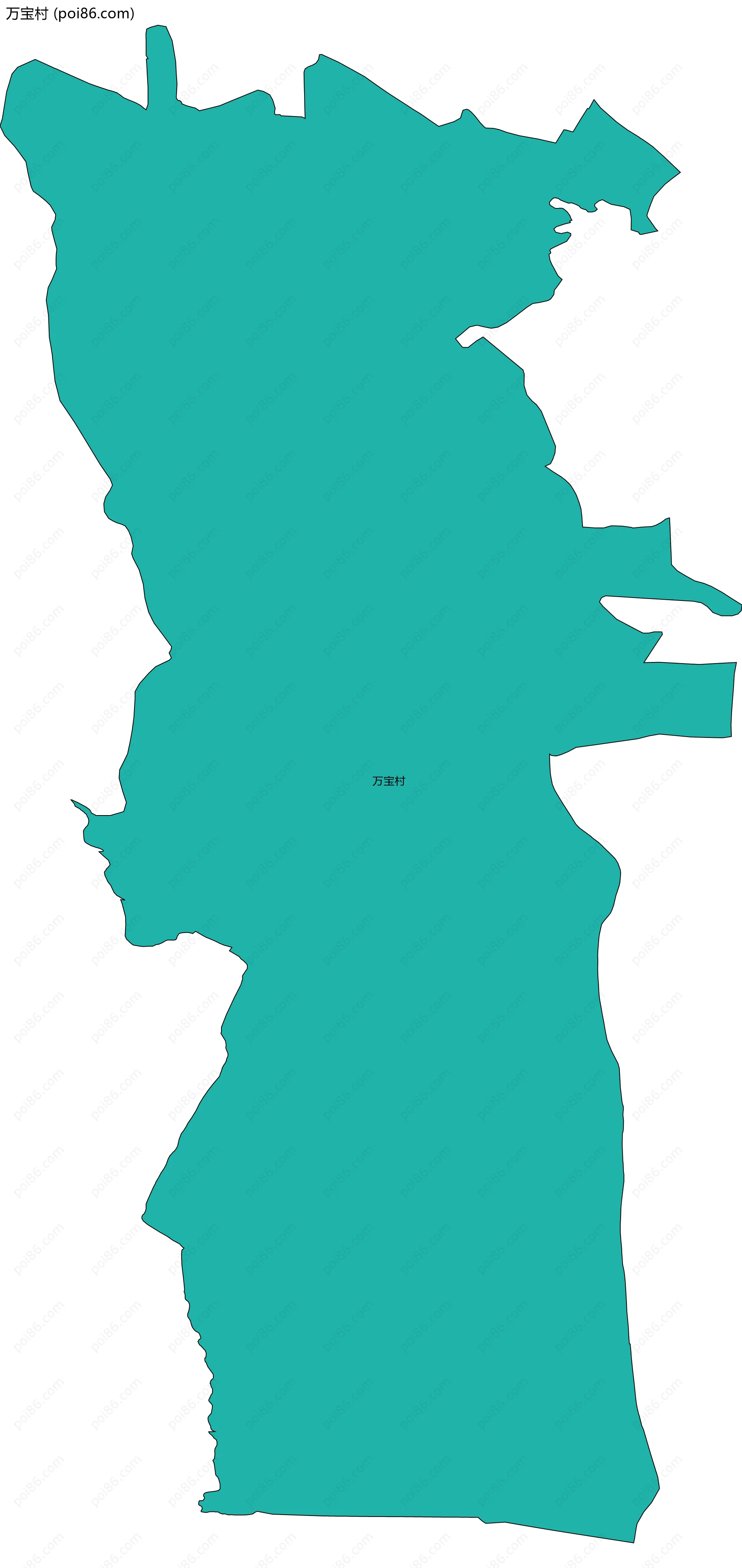 万宝村边界地图