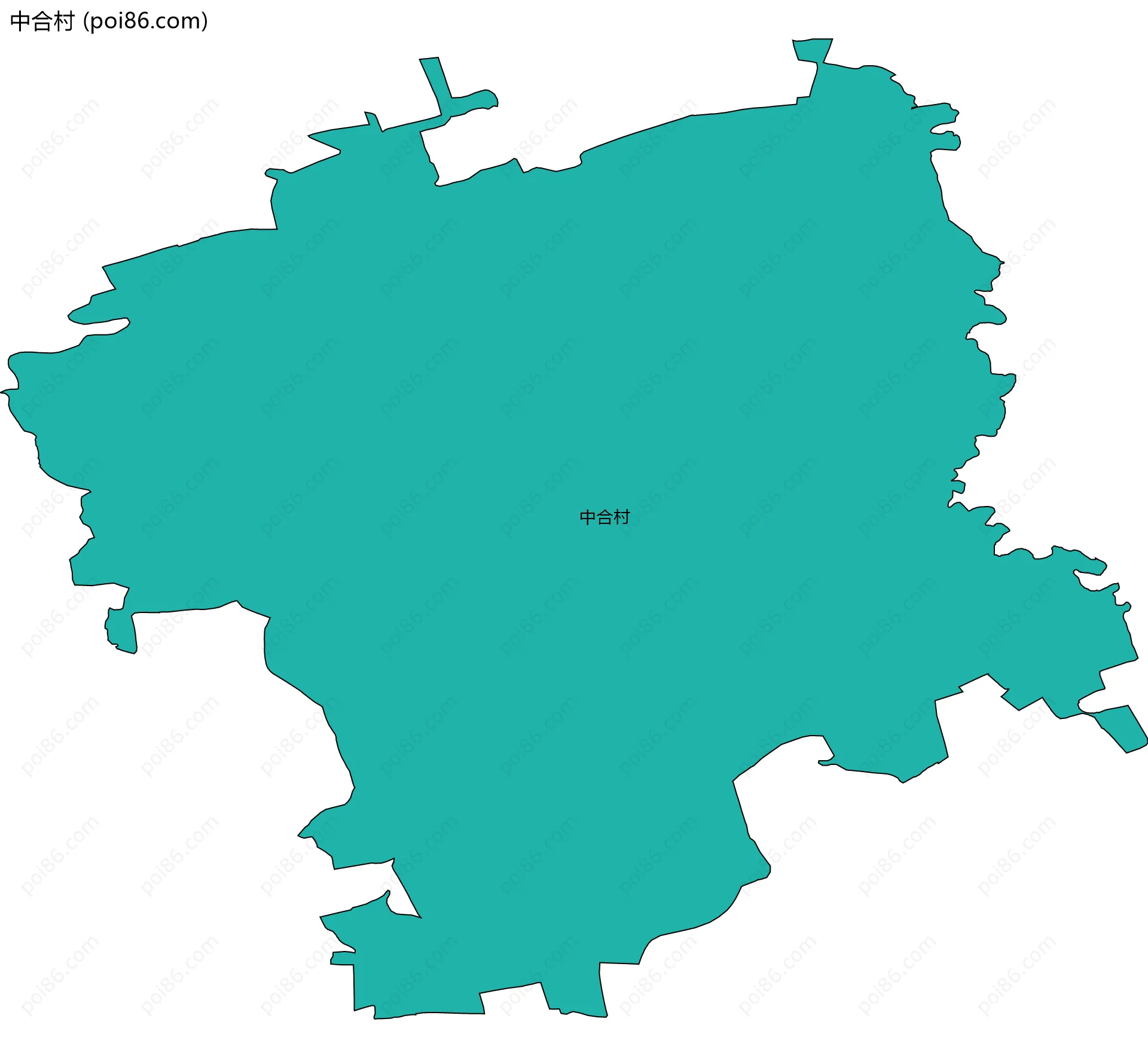 中合村边界地图