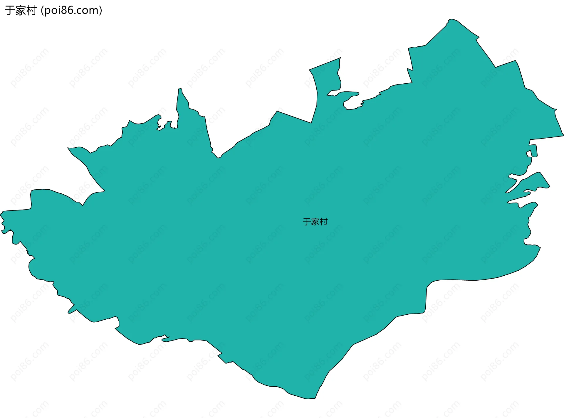于家村边界地图