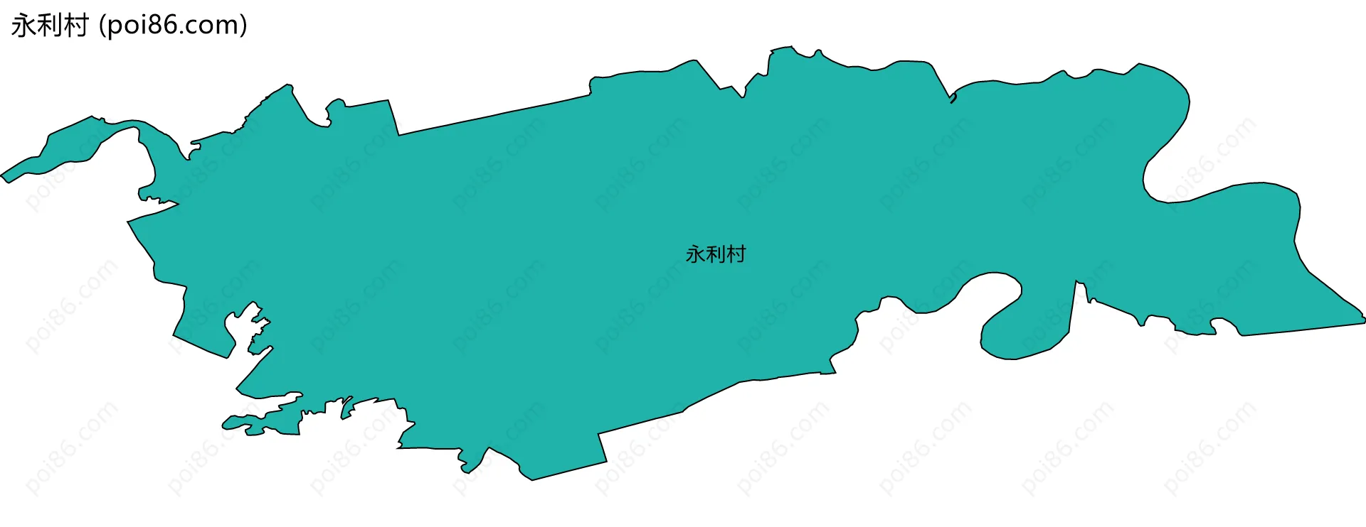 永利村边界地图