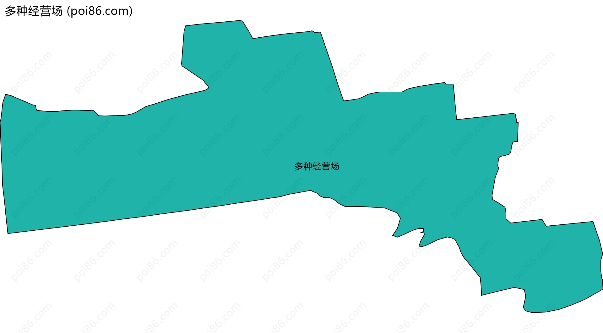 多种经营场边界地图