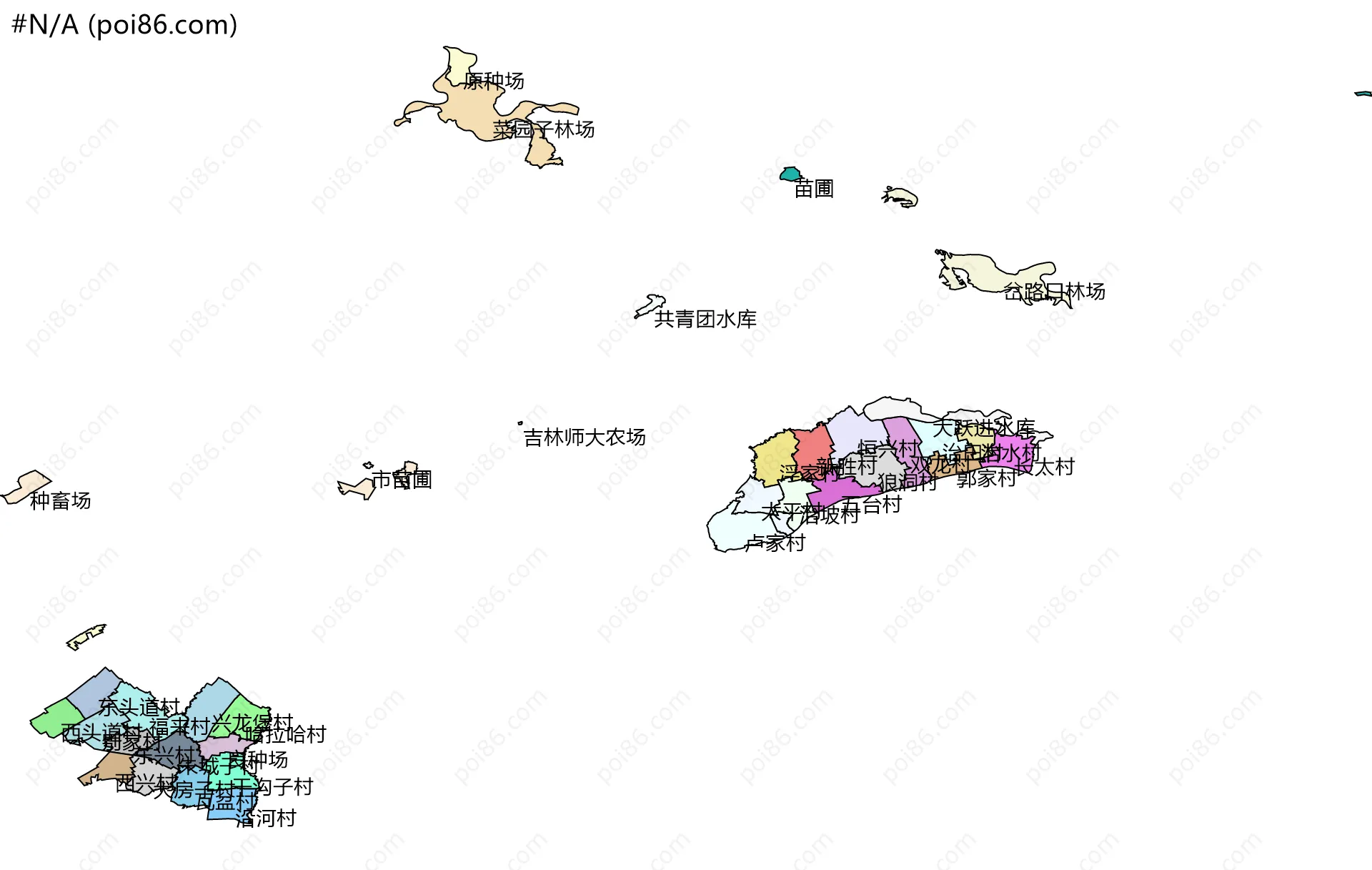 #N/A边界地图(五级行政区划)