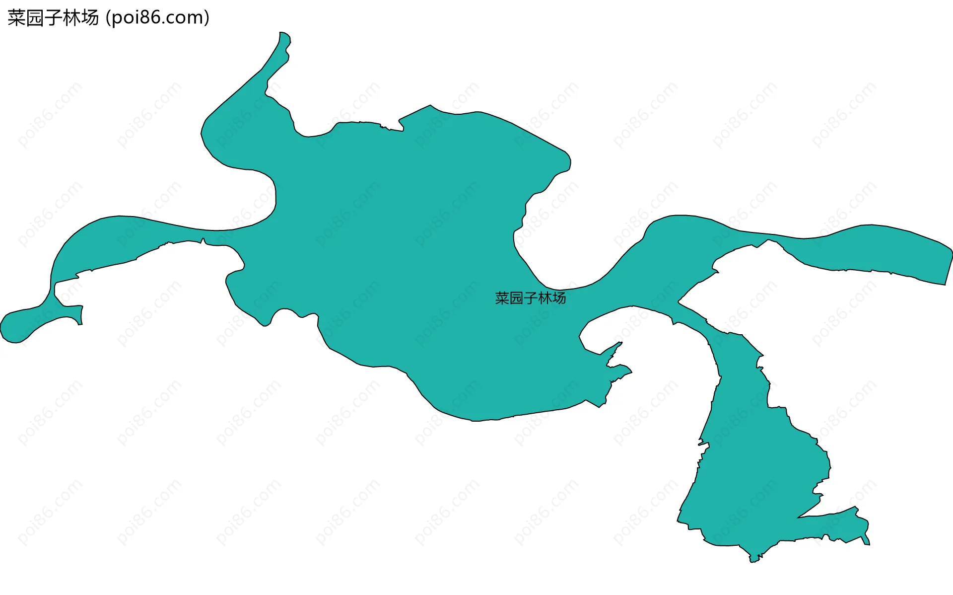 菜园子林场边界地图