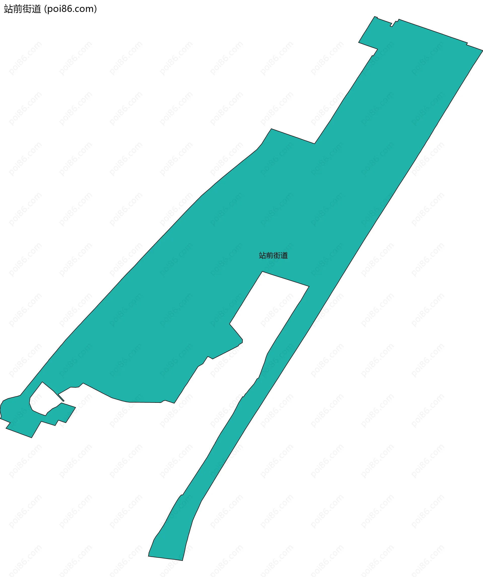 站前街道边界地图