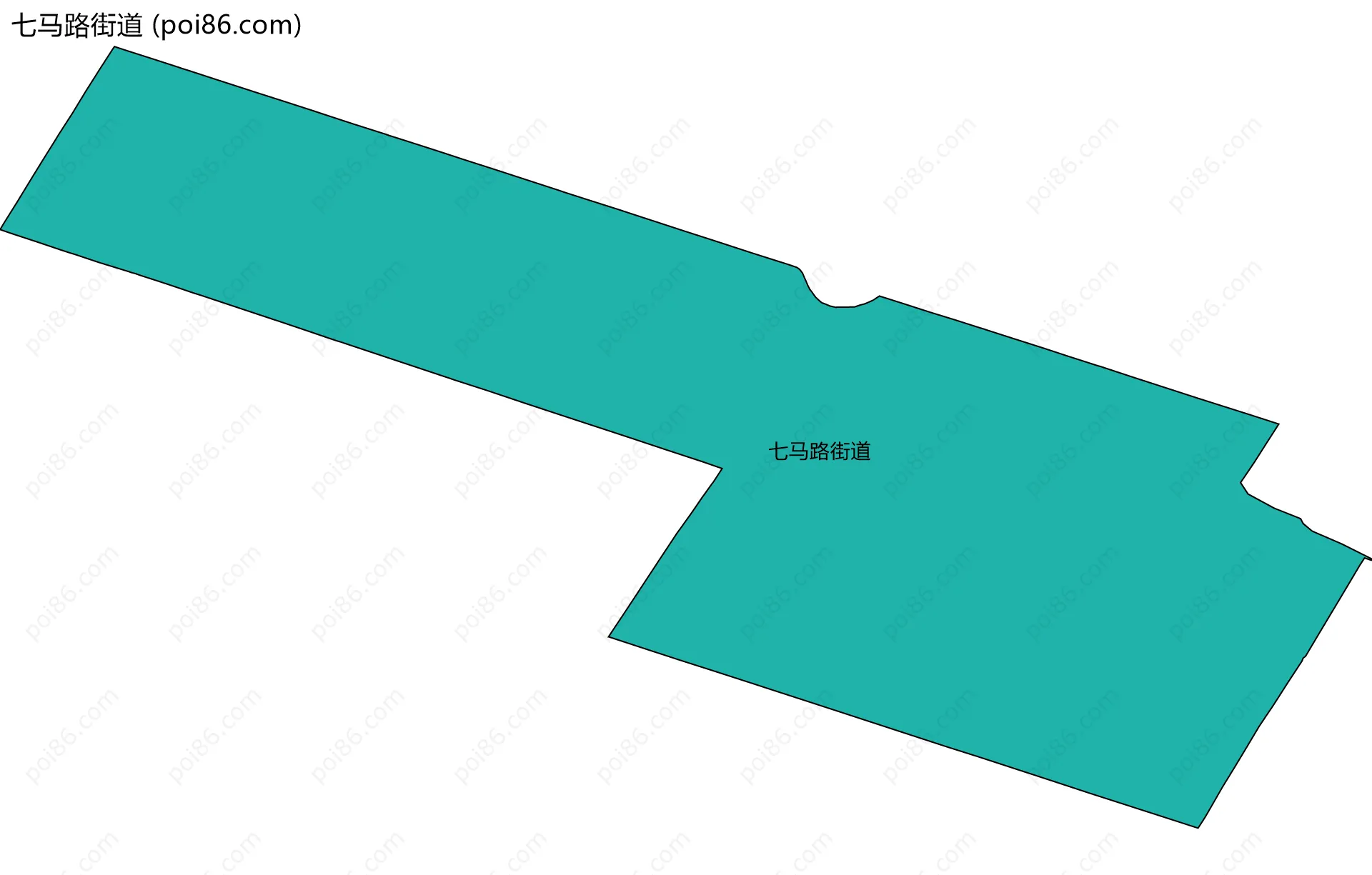 七马路街道边界地图
