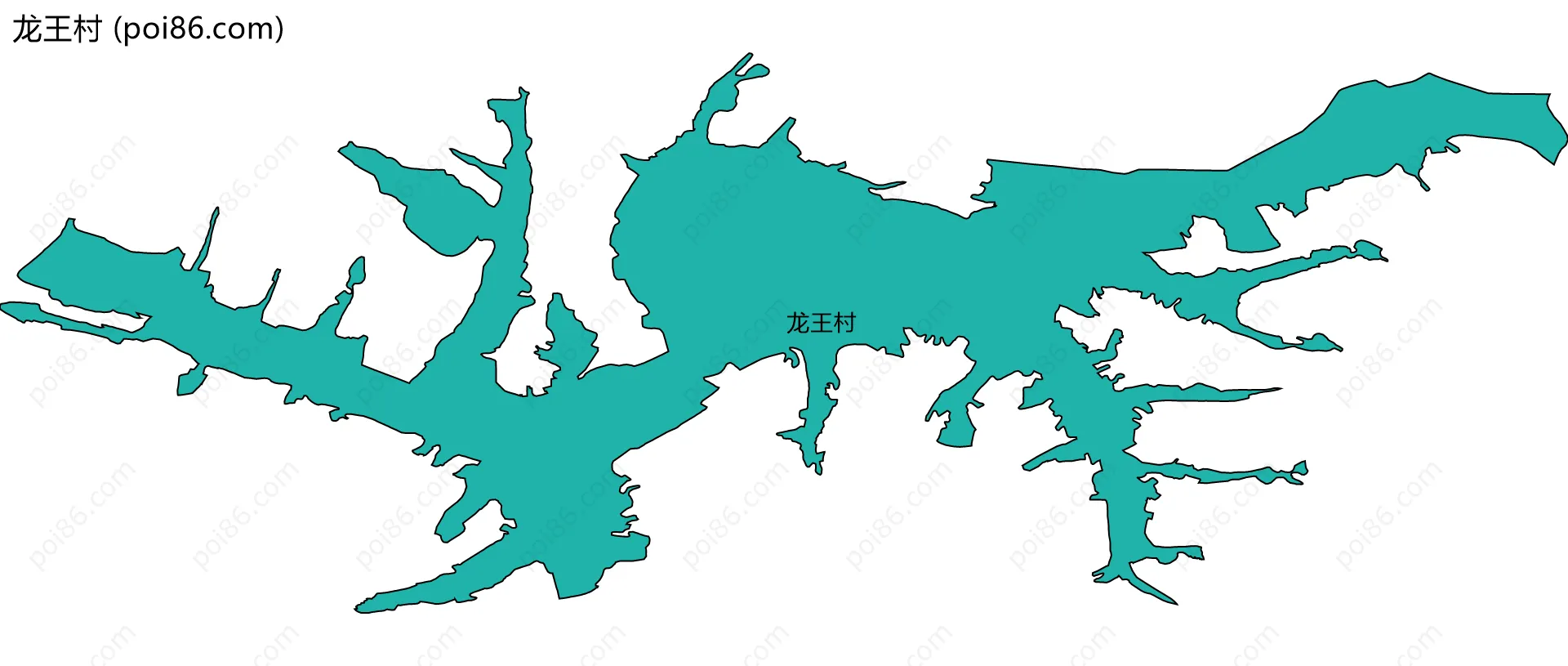 龙王村边界地图