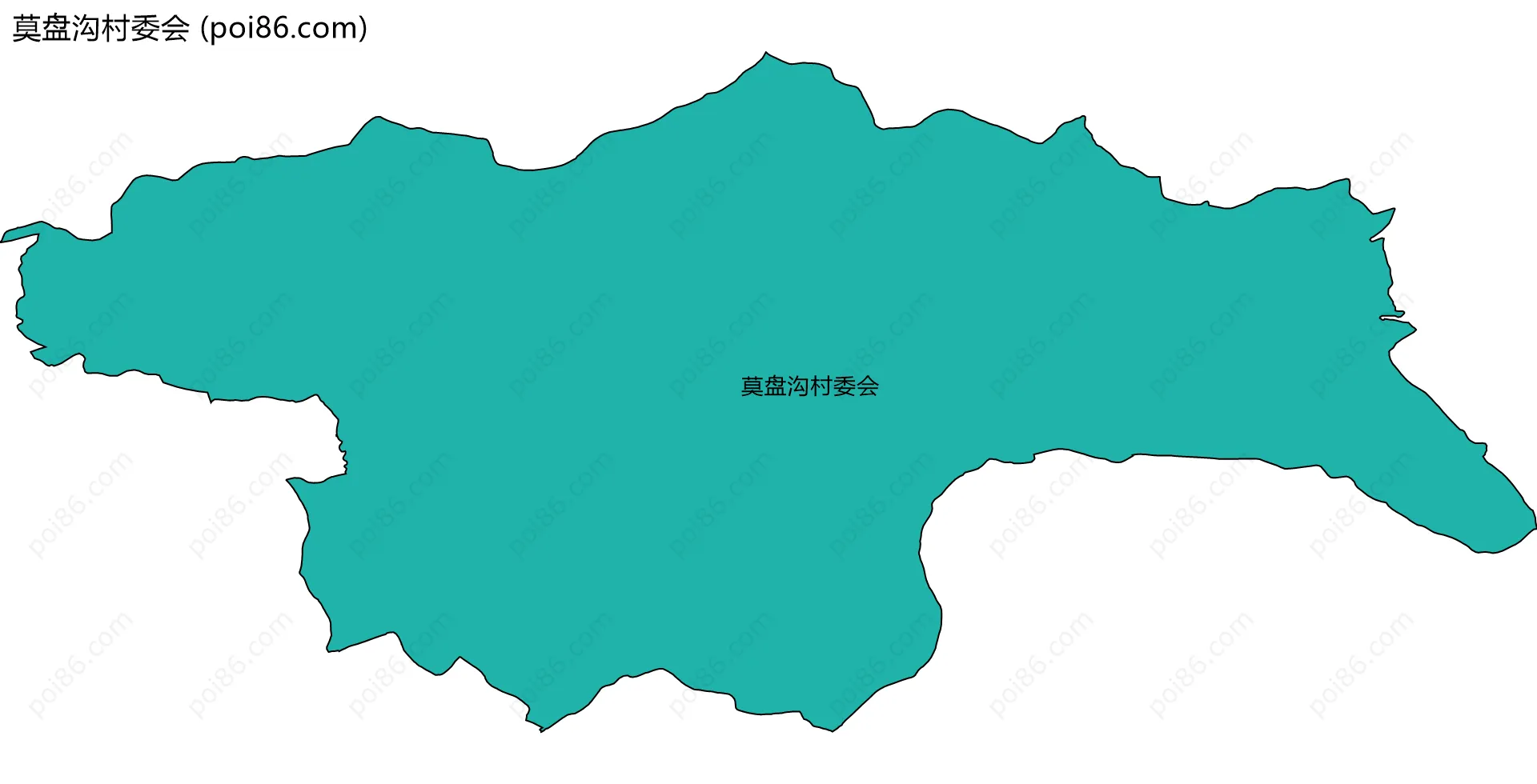 莫盘沟村委会边界地图